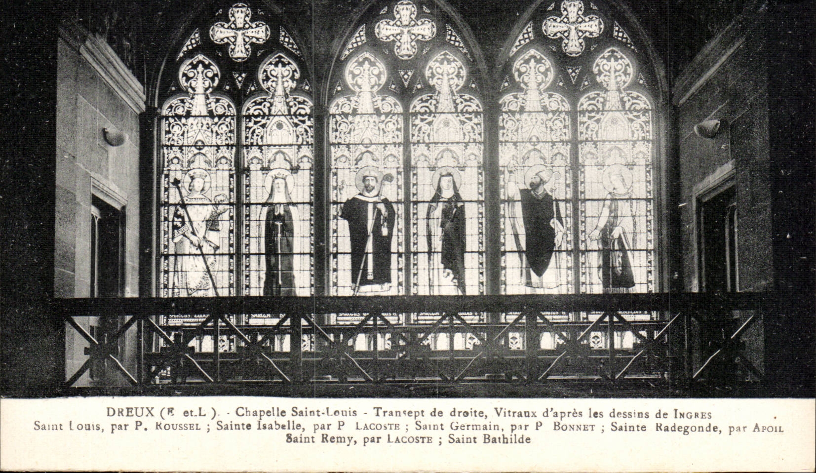 Dreux - Vault Holy Louis - Stained glass - Sainte Isabelle - Saint Germain Saint Radegonde - - CPA