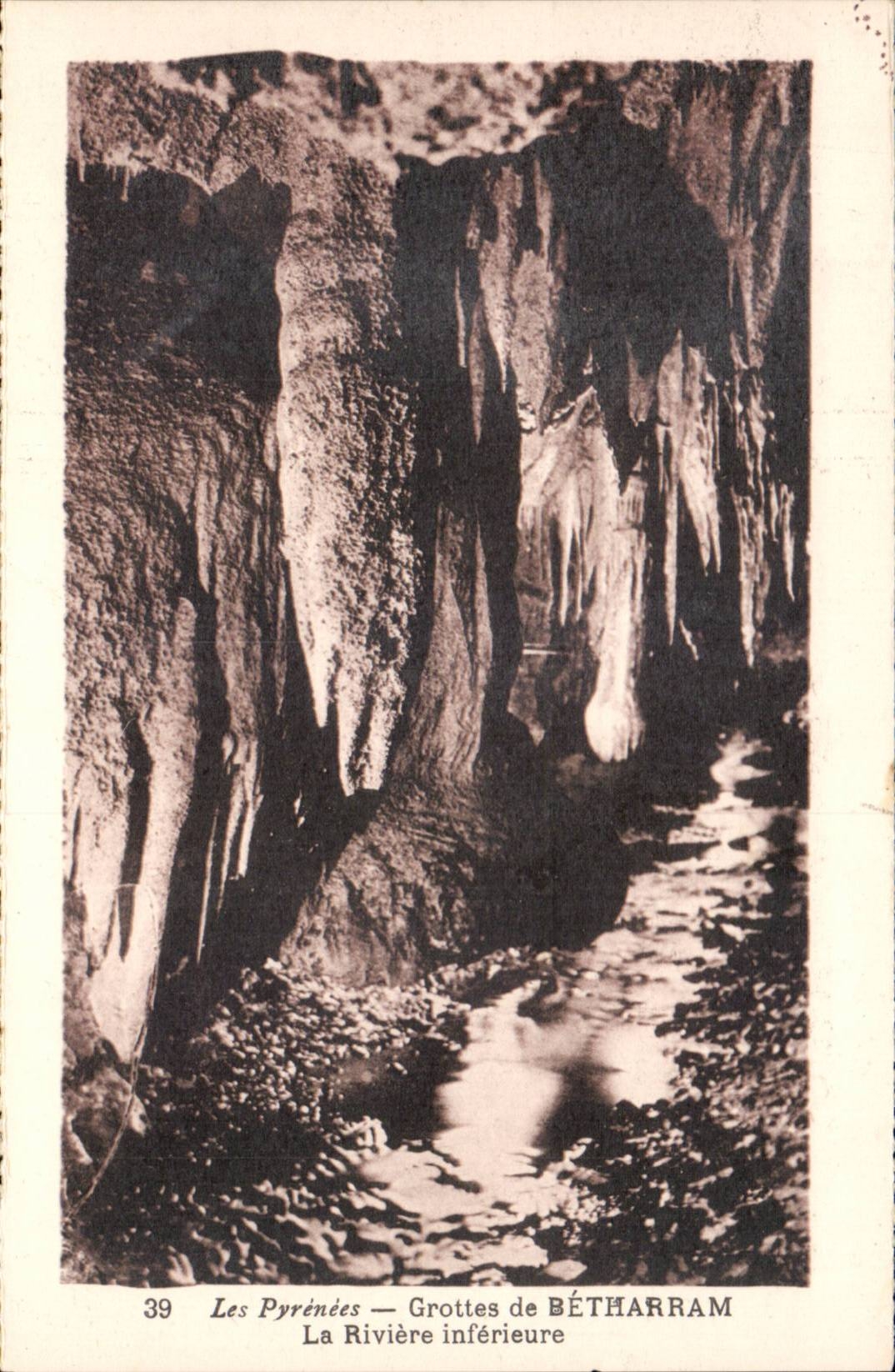 Hohle von Betharram CPA der unterere Fluss