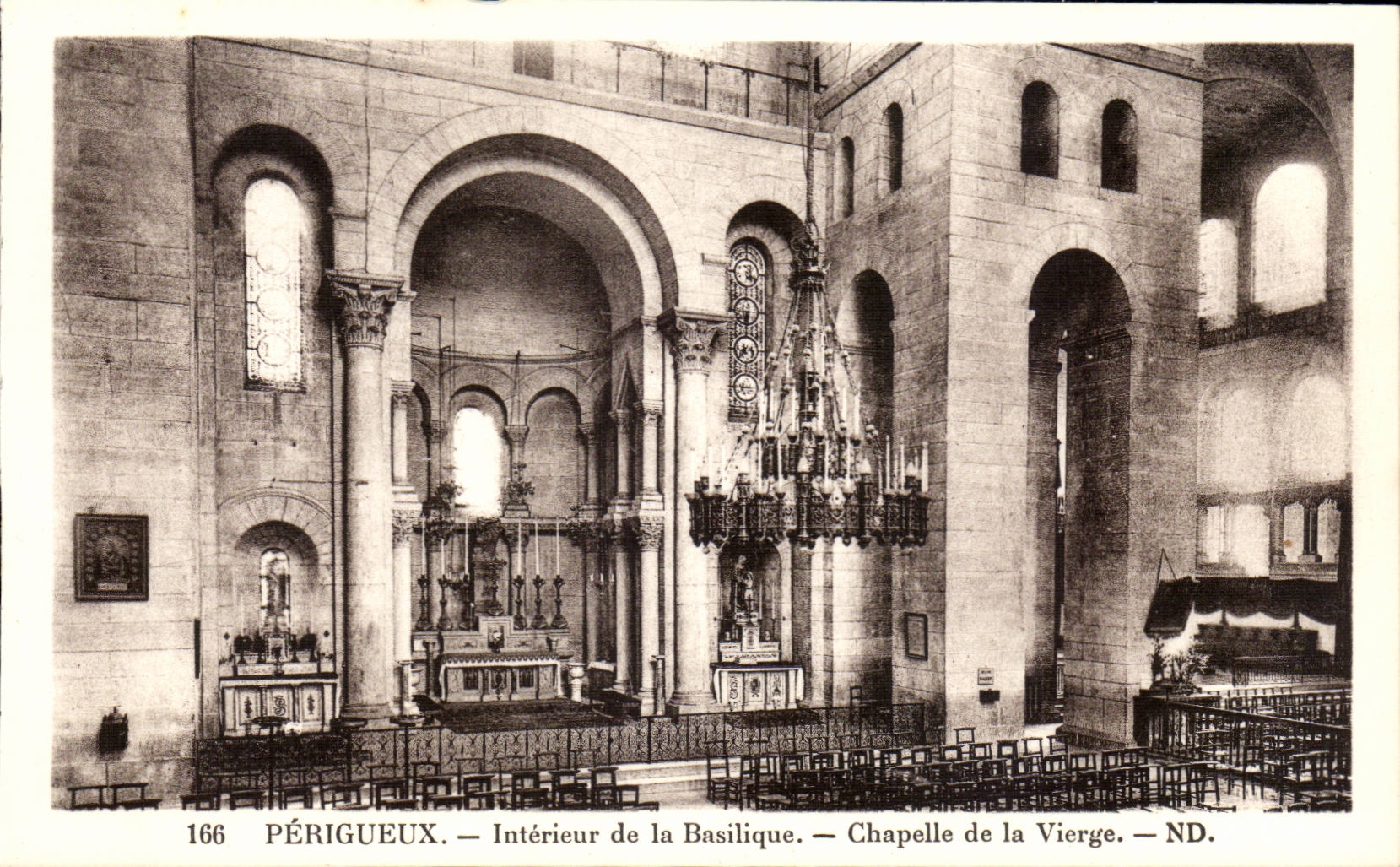 Interior Perigueux CPA of the basilica Vault of the virgin