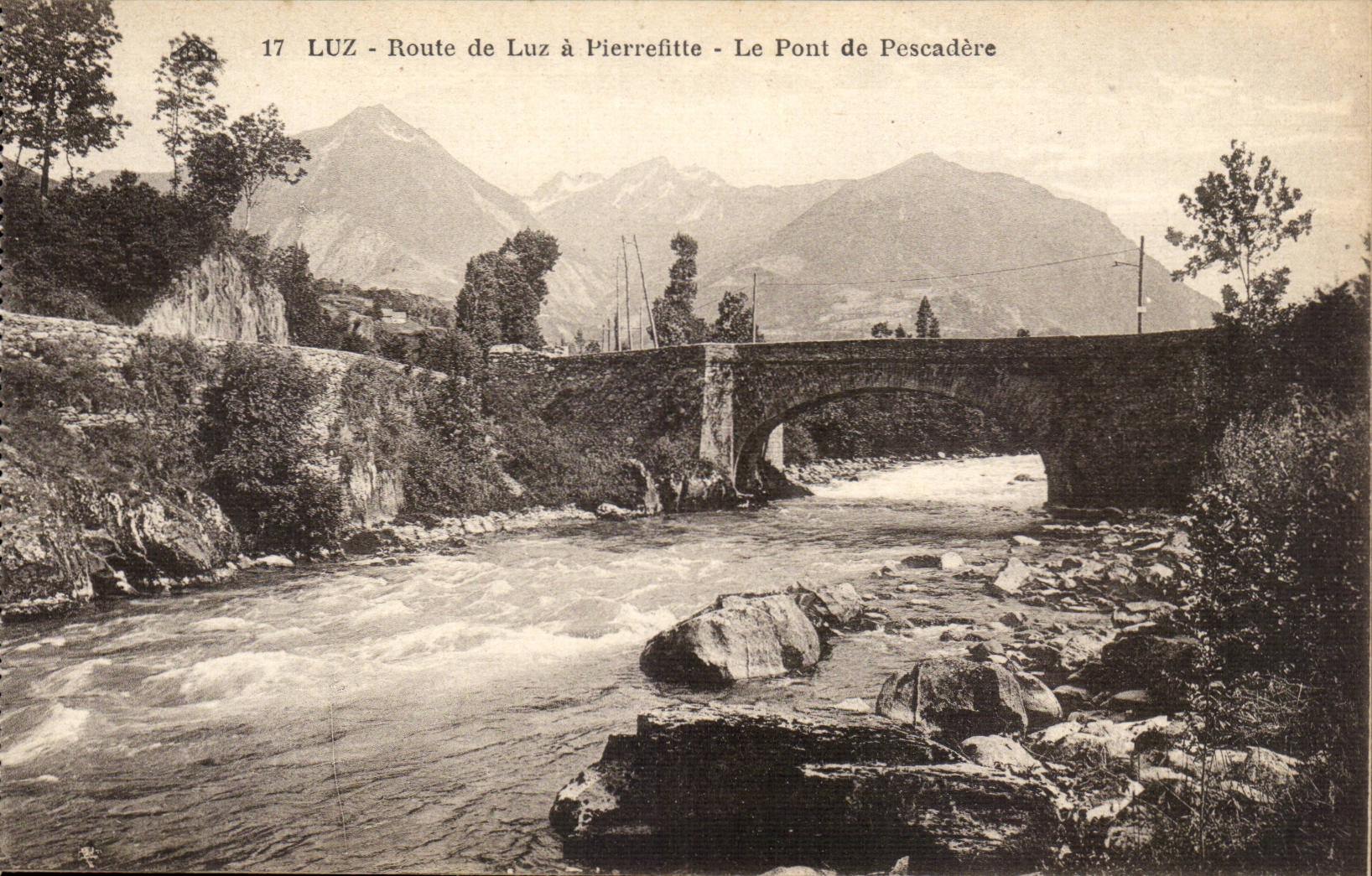 Luz CPA Weg von Luz hat Pierrefitte die Brucke von Pescadere