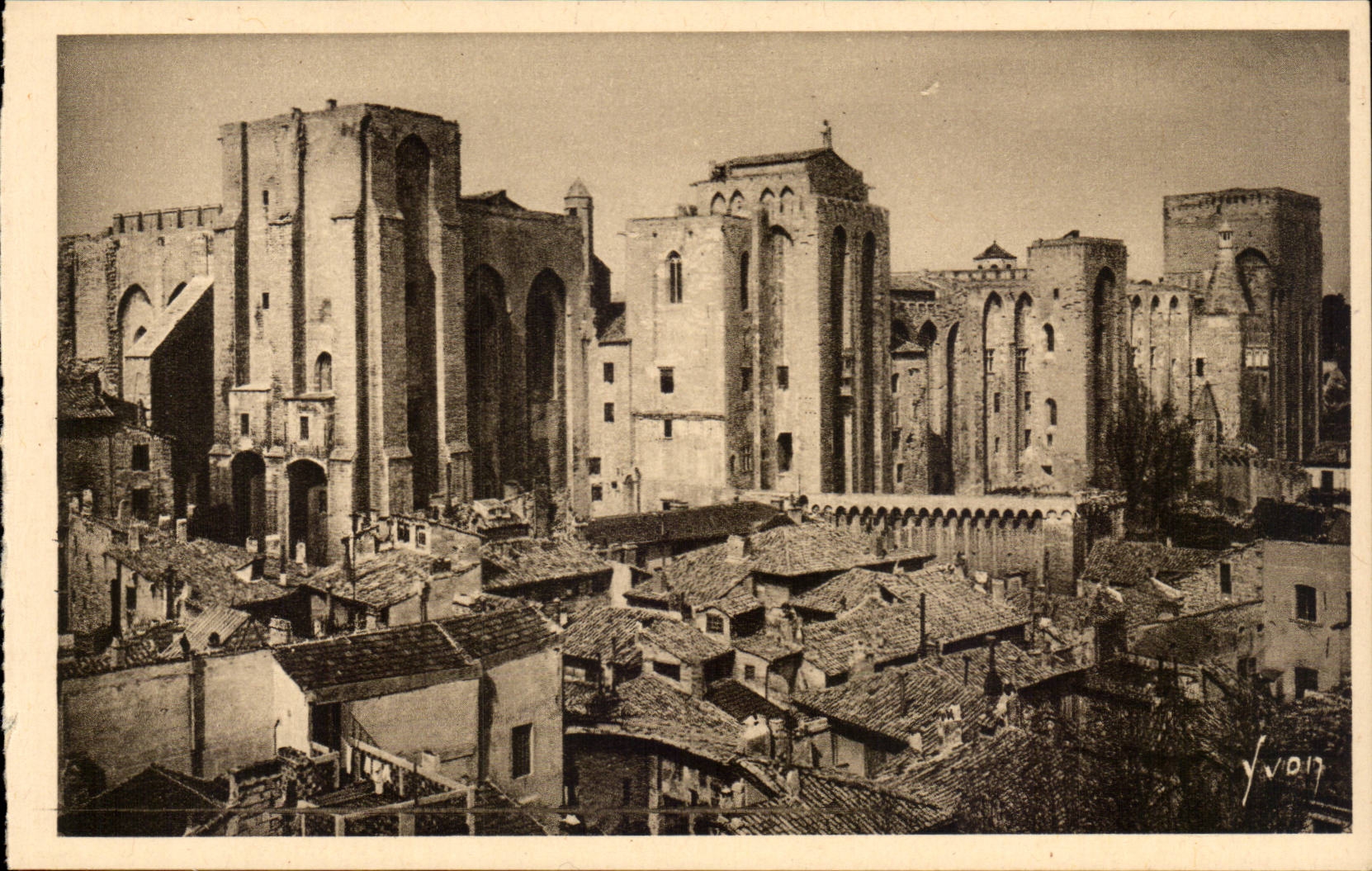 Gaumen Avignon-CPA der Papste