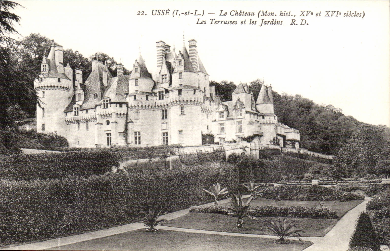 Usse CPA Le chateau Les terrasses et les jardins