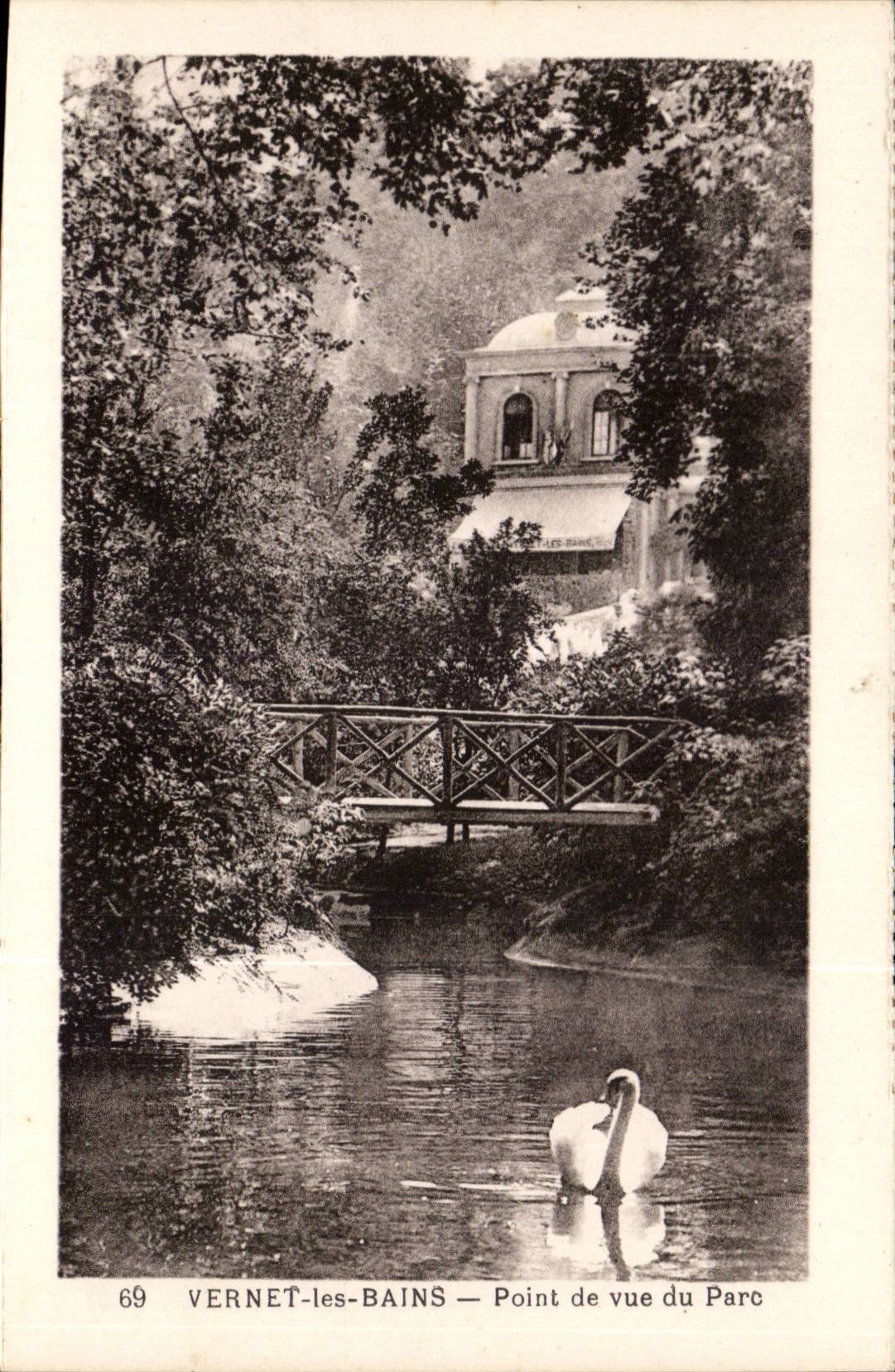 CPA Vernet les Bains Point of view of the park