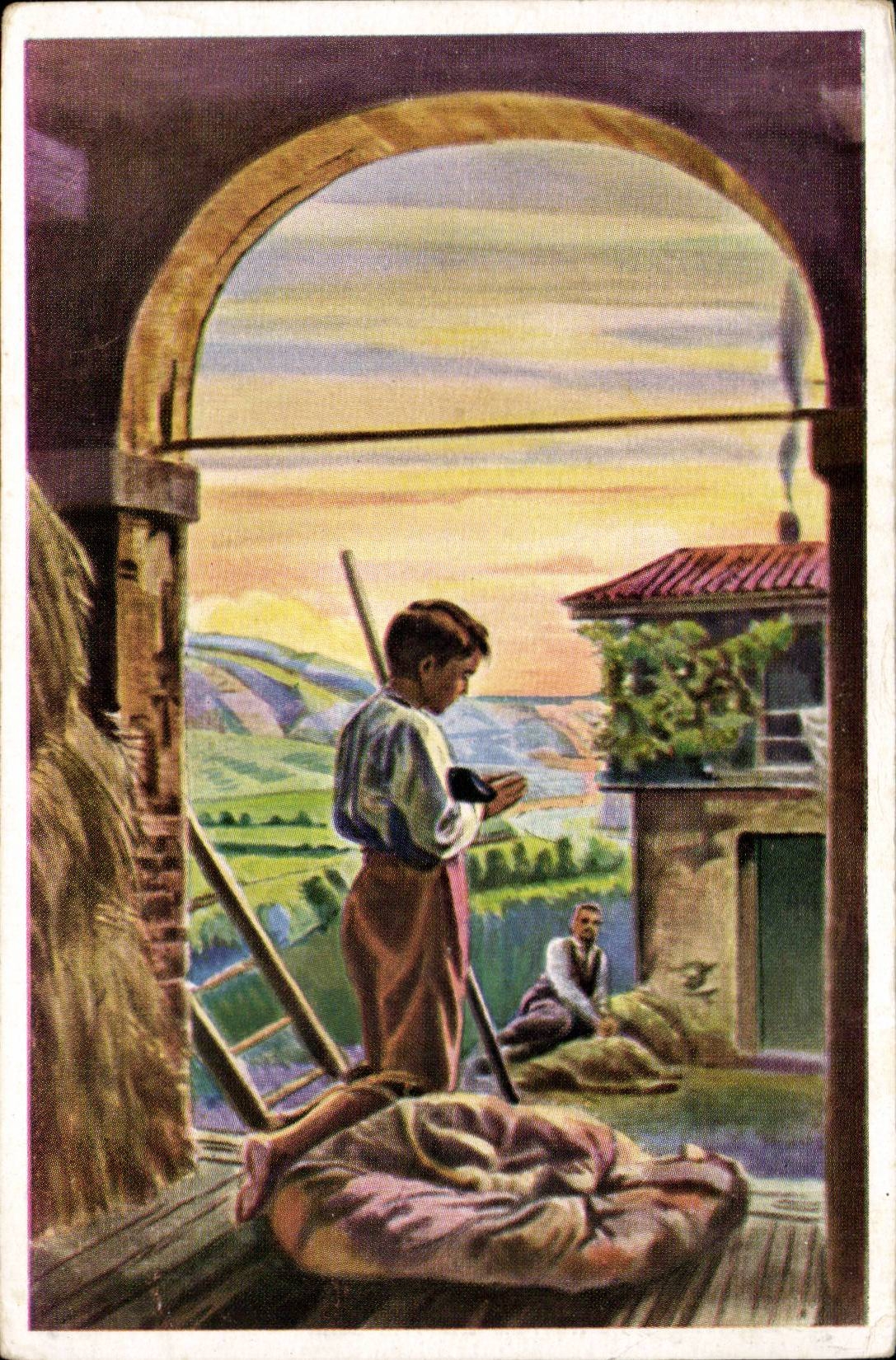 CPA Chez les Moglia Jean Bosco n'oublie pas sa maman au ciel