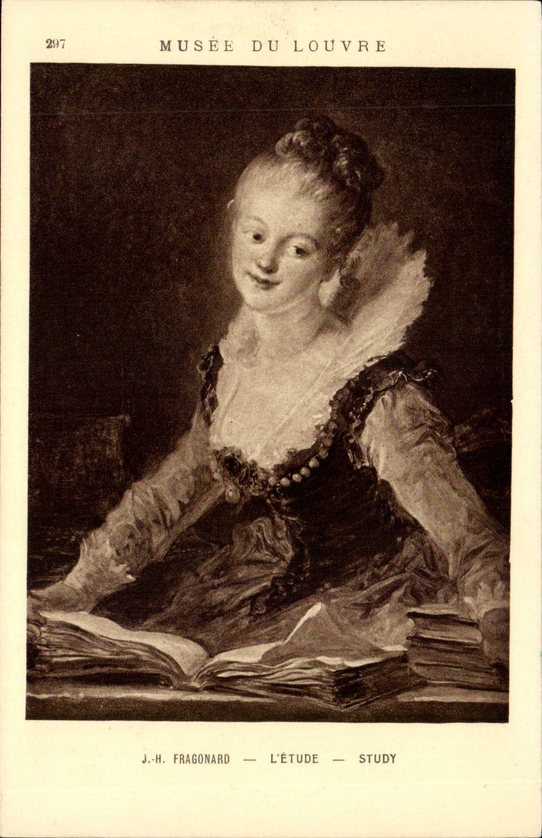 CPA Paris Musee du Louvre Fragonard L'etude
