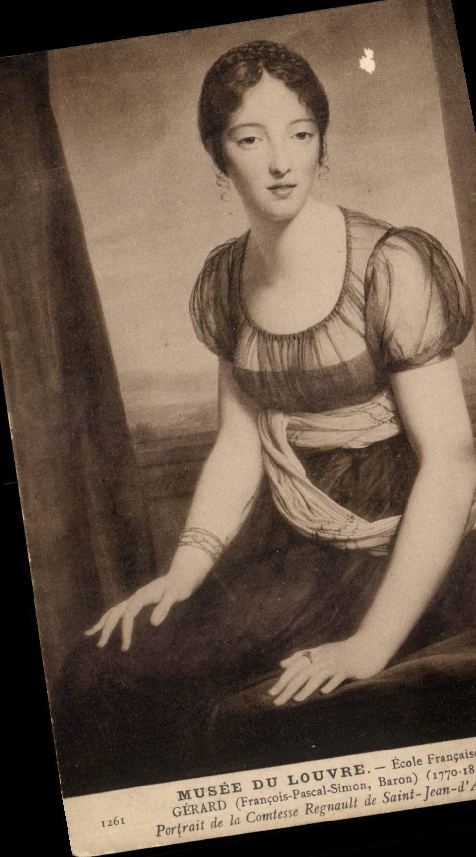 CPA Paris Musee du Louvre Gerard Portrait de la comtesse Regnault de Saint Jean d'Angely