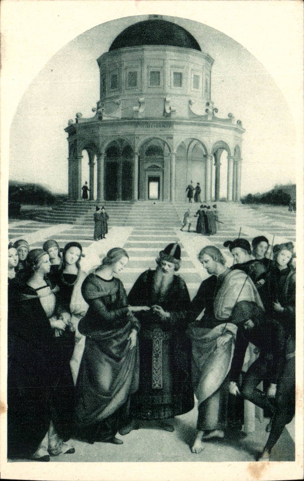 CPA Raffaello Sanzio Lo Sposalizio Della Vergine Milano