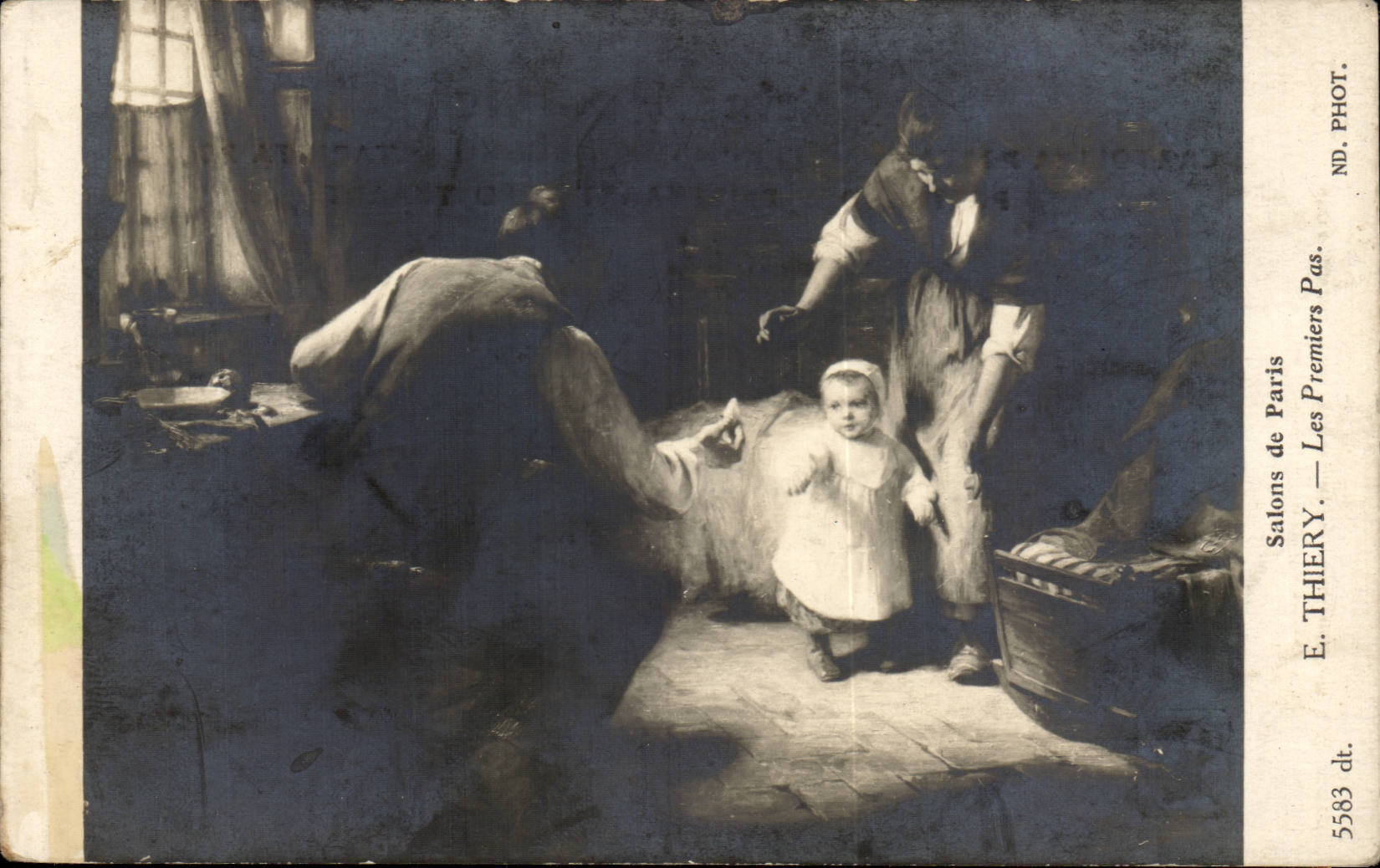 CPA Salons de Paris Thiery Les premiers pas Enfant