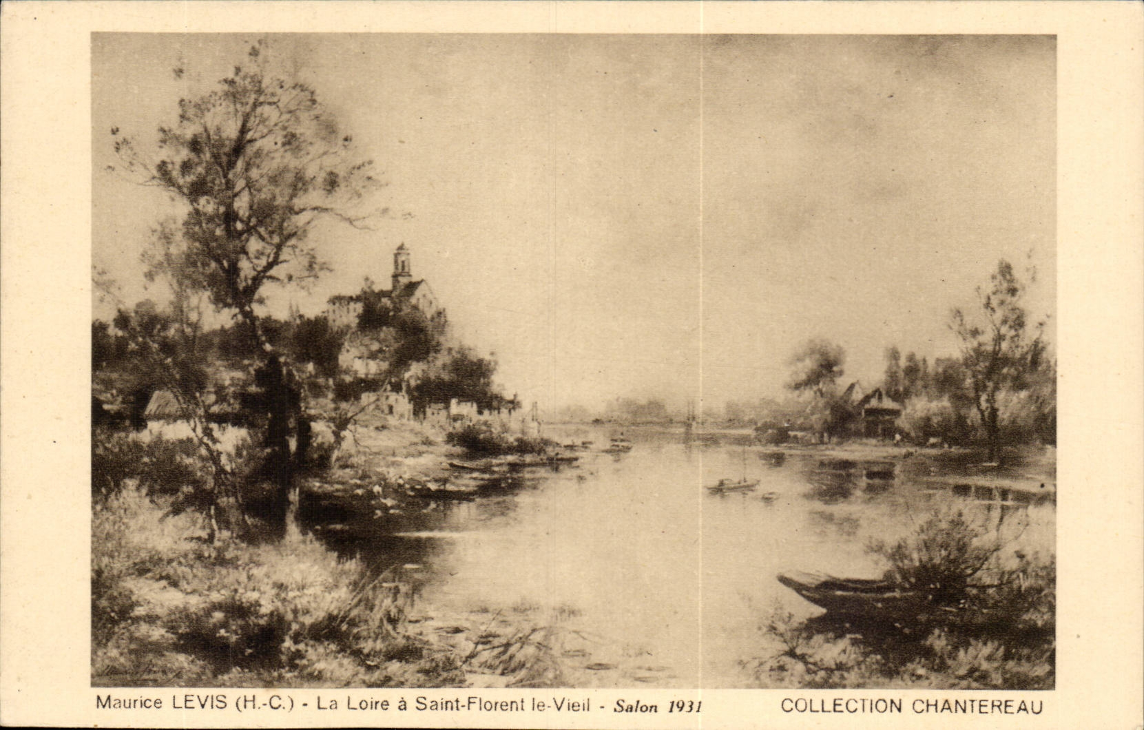 CPA Maurice levis La Loire aSaint florent le Vieil Salon 1931 Collection Chantereau