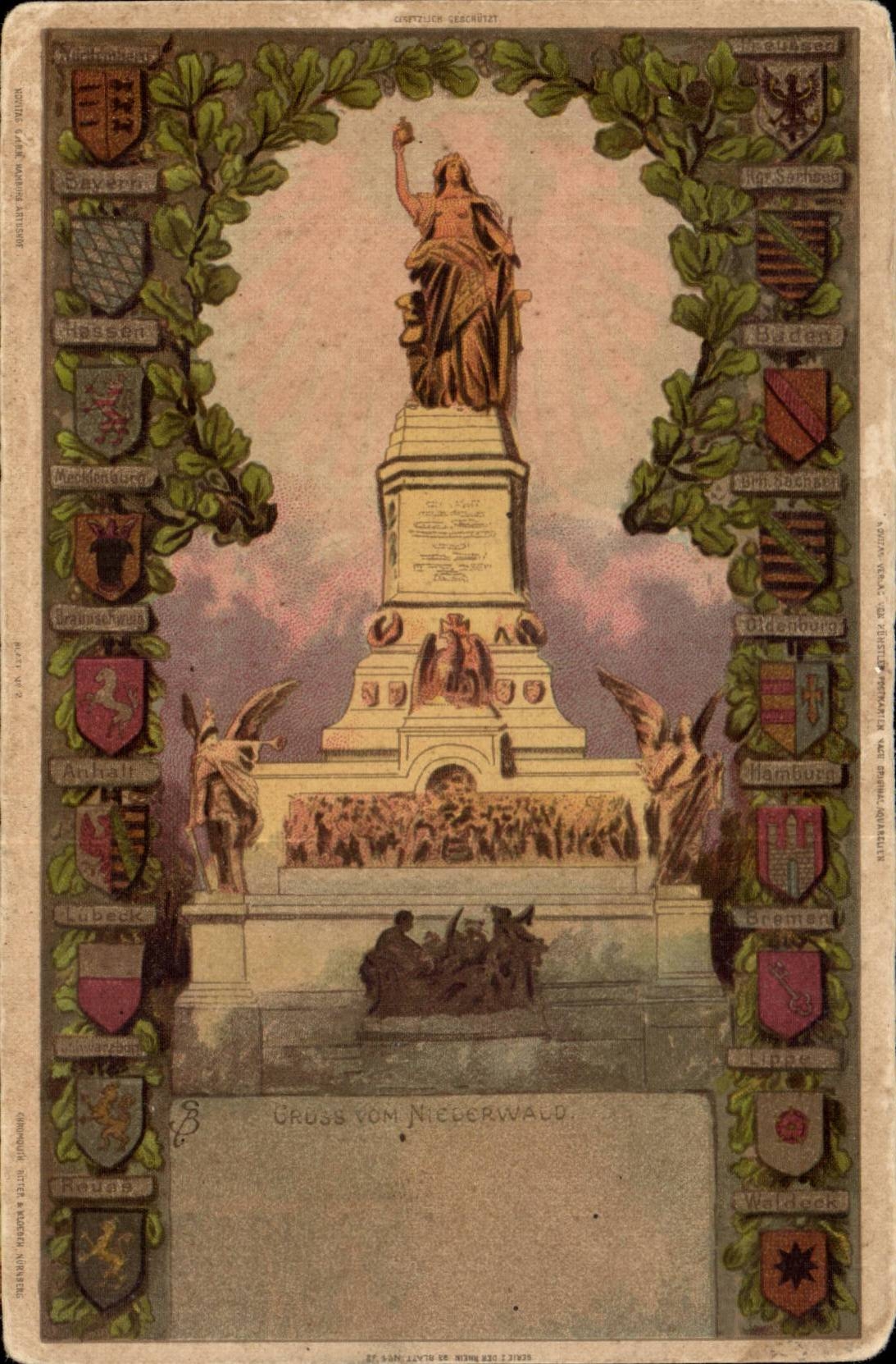 CPA Gruss von Niederwald