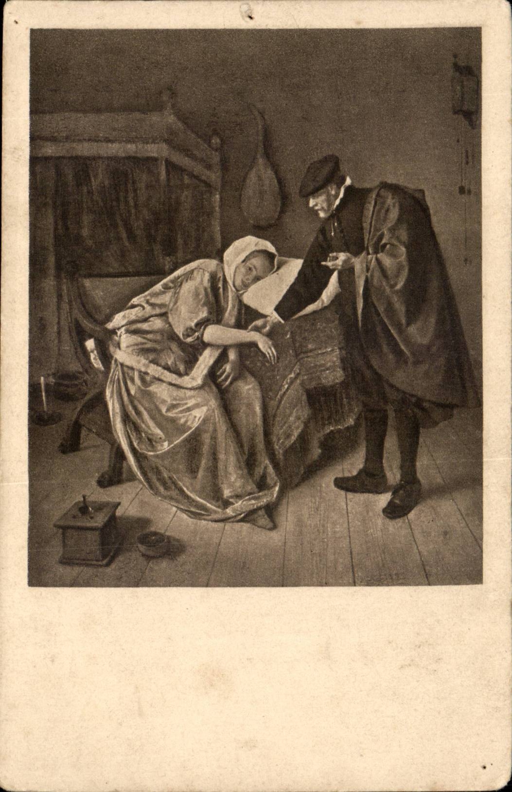 CPA Steen fed Amsterdam De Zieke Dame