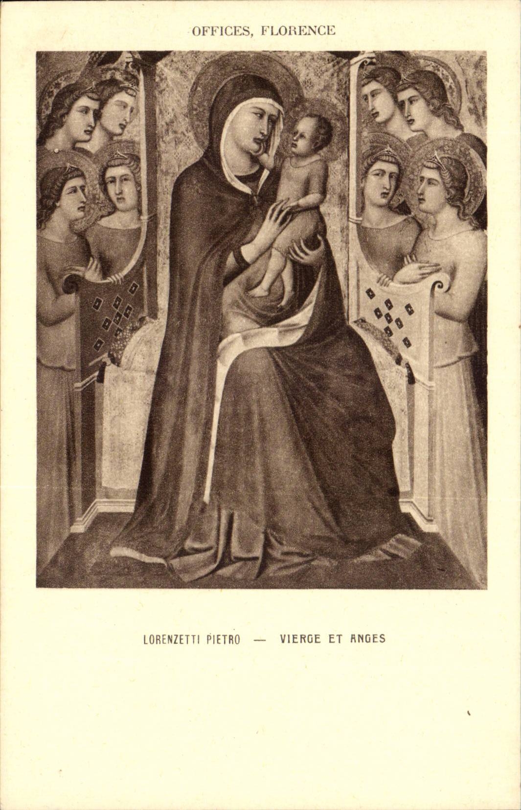 CPA Lorenzetti Pietro Vierge et anges ange angel