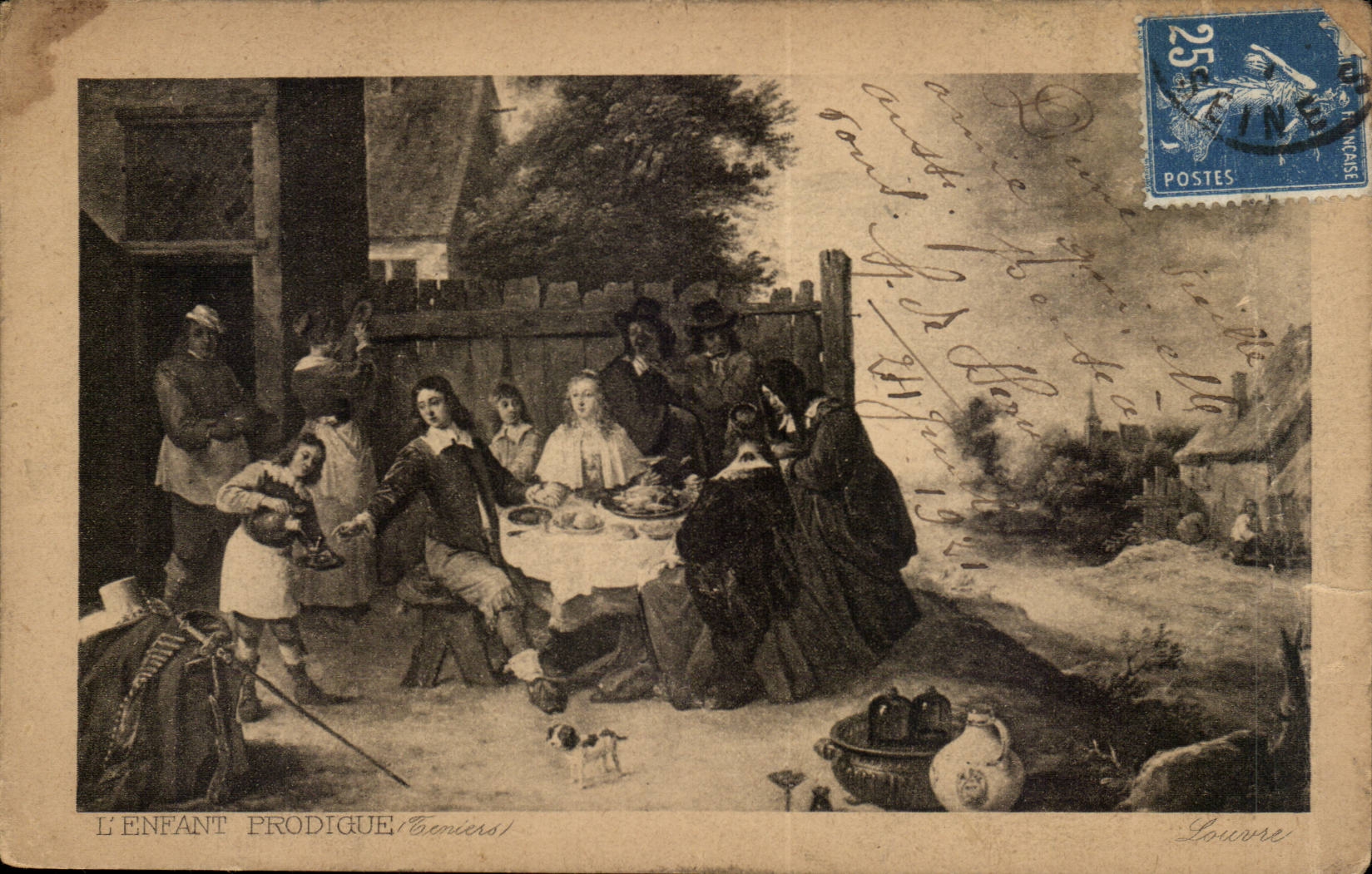 CPA L'enfant prodigue (publicite Tisane de sante de l'abbaye des Trappistes)