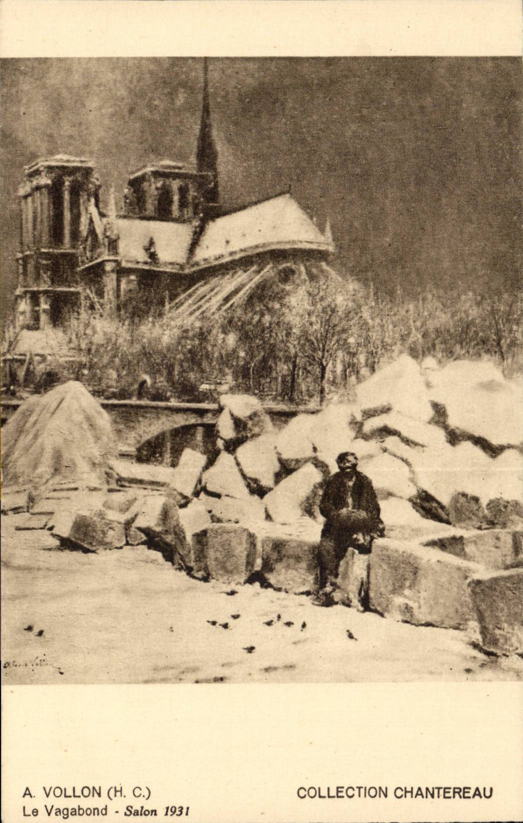 CPA A Vollon Le vagabond Chantereau Salon 1931