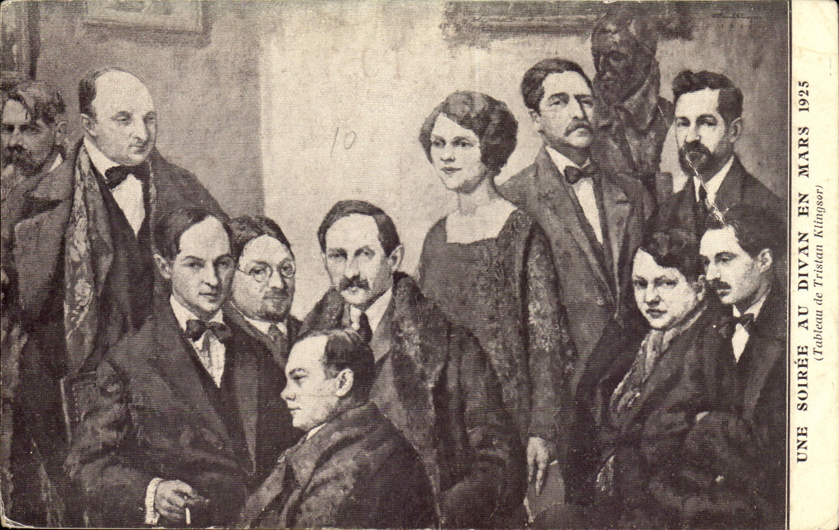 CPA Une soiree de divan en mars 1925 (Tristan Kingsor) (librairie)