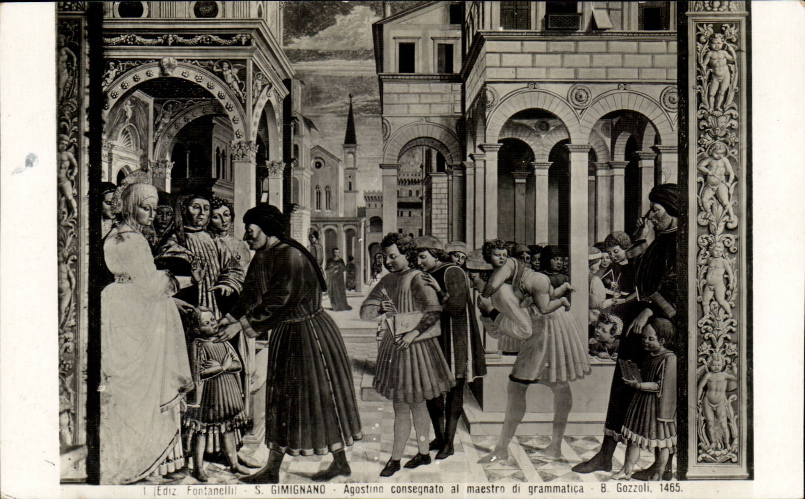 CPA Gimignano Agostino consegnato al maestro di grammatica 