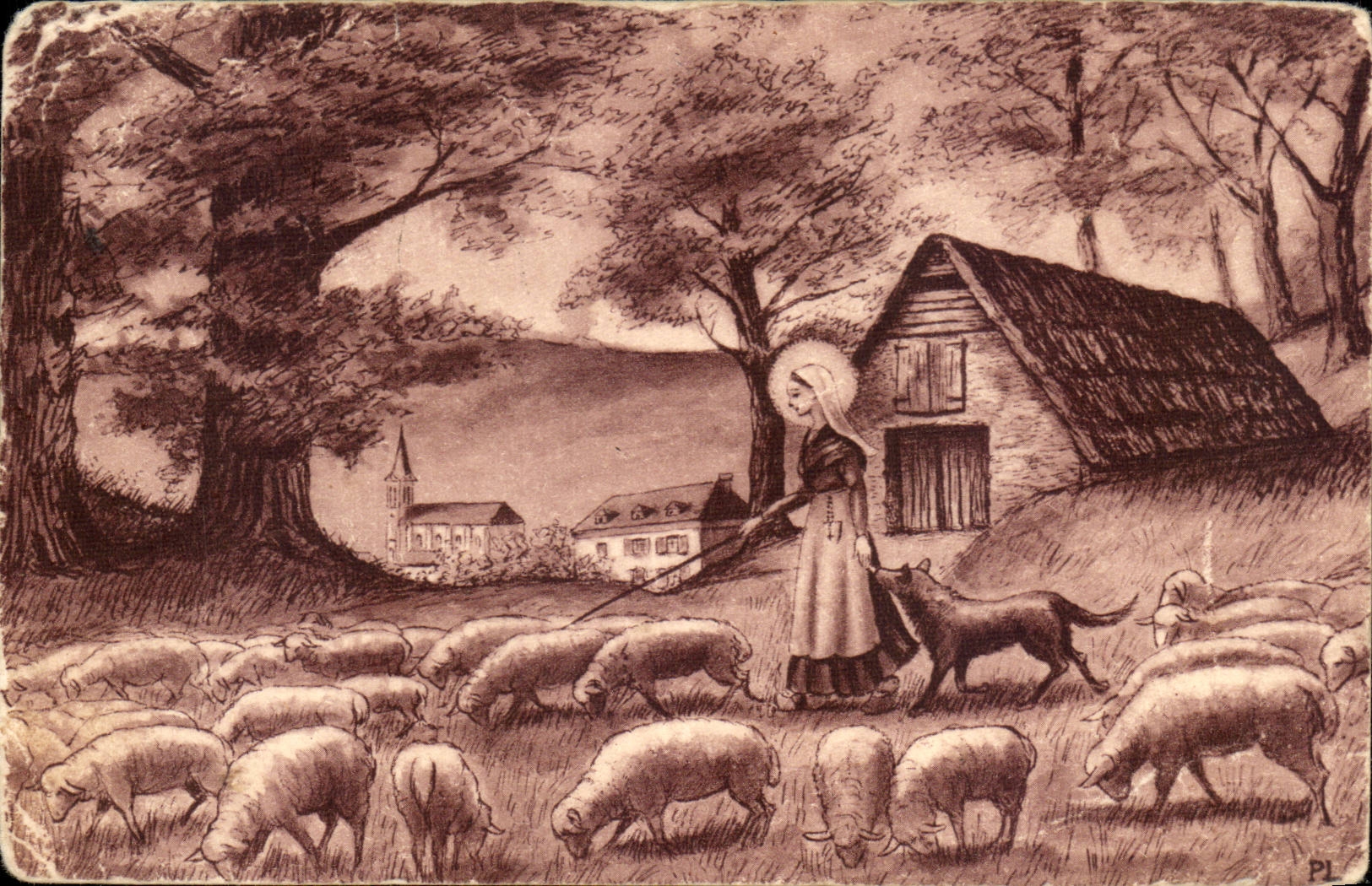 CPA Peinture Lourdes 