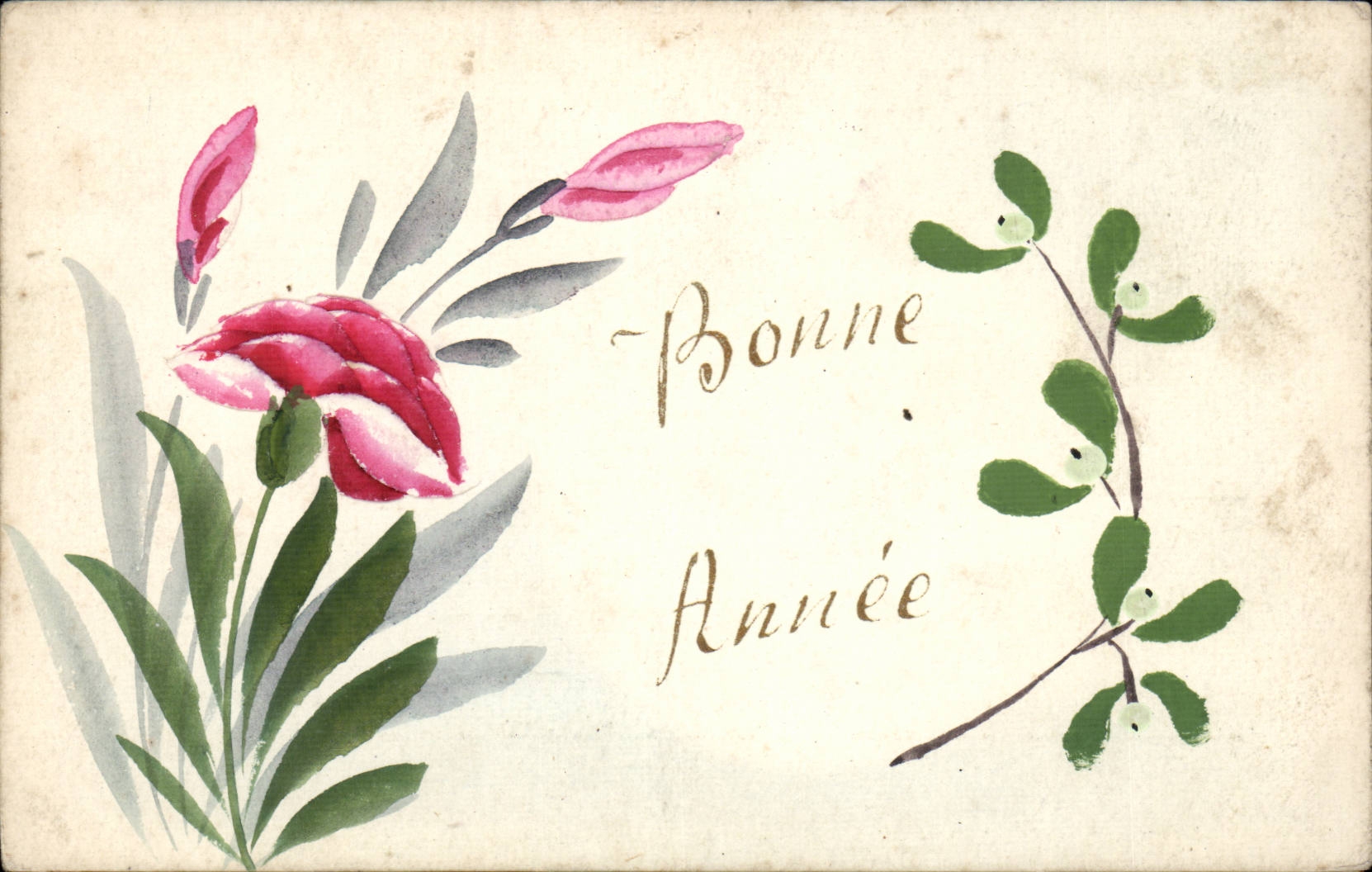 CPA Fantaisie Bonne annee