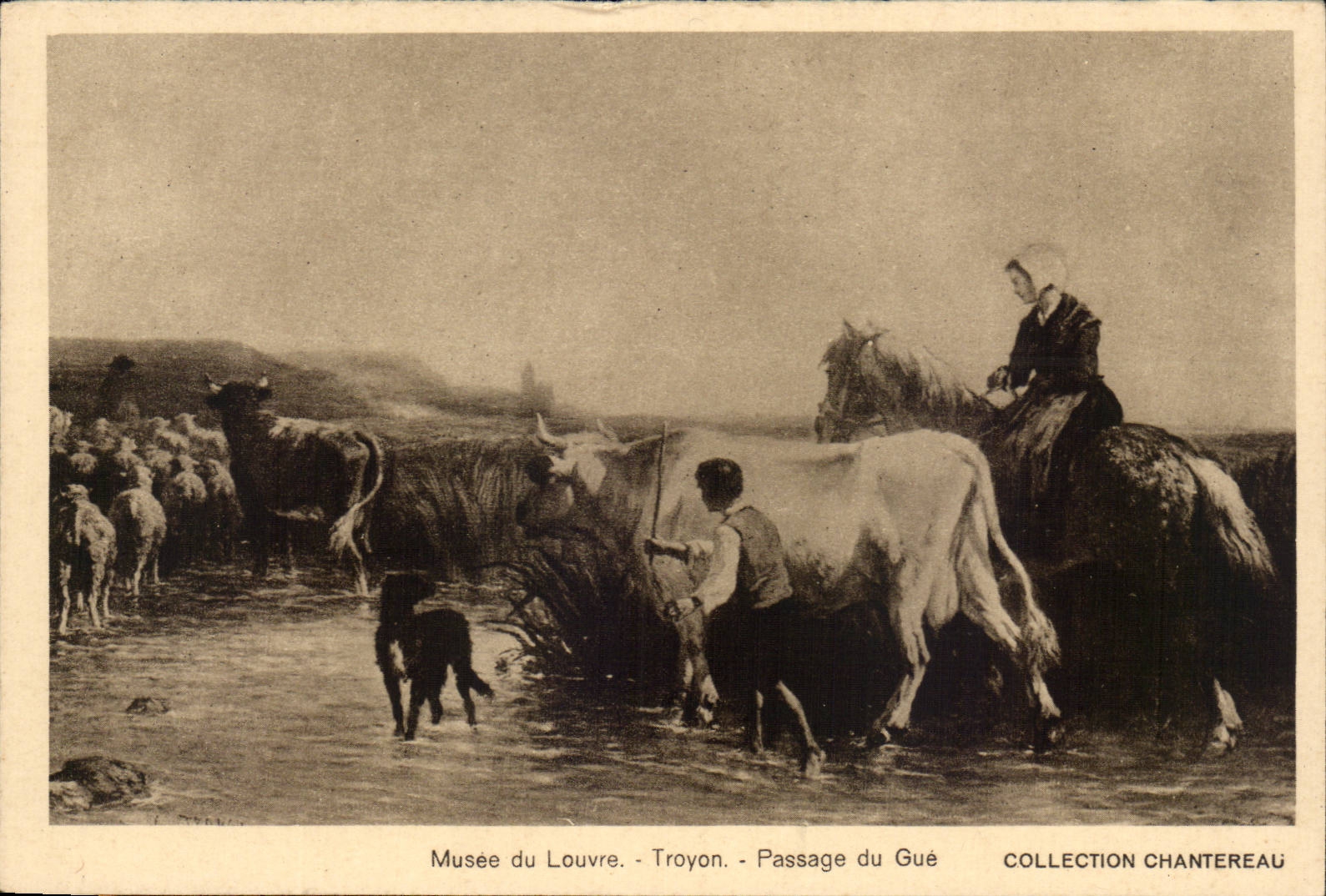 Musee du Louvre Troyon Passage du gue Collection Chantereau