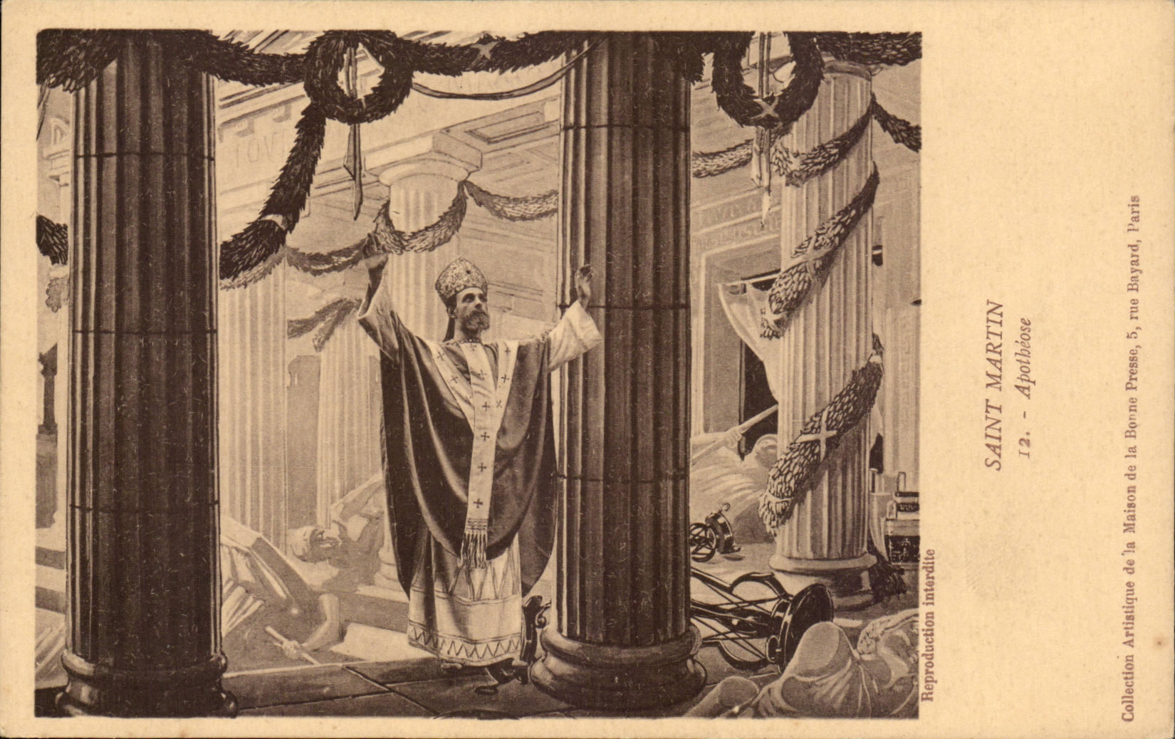 Religion - St Martin - Apotheosis - CPA