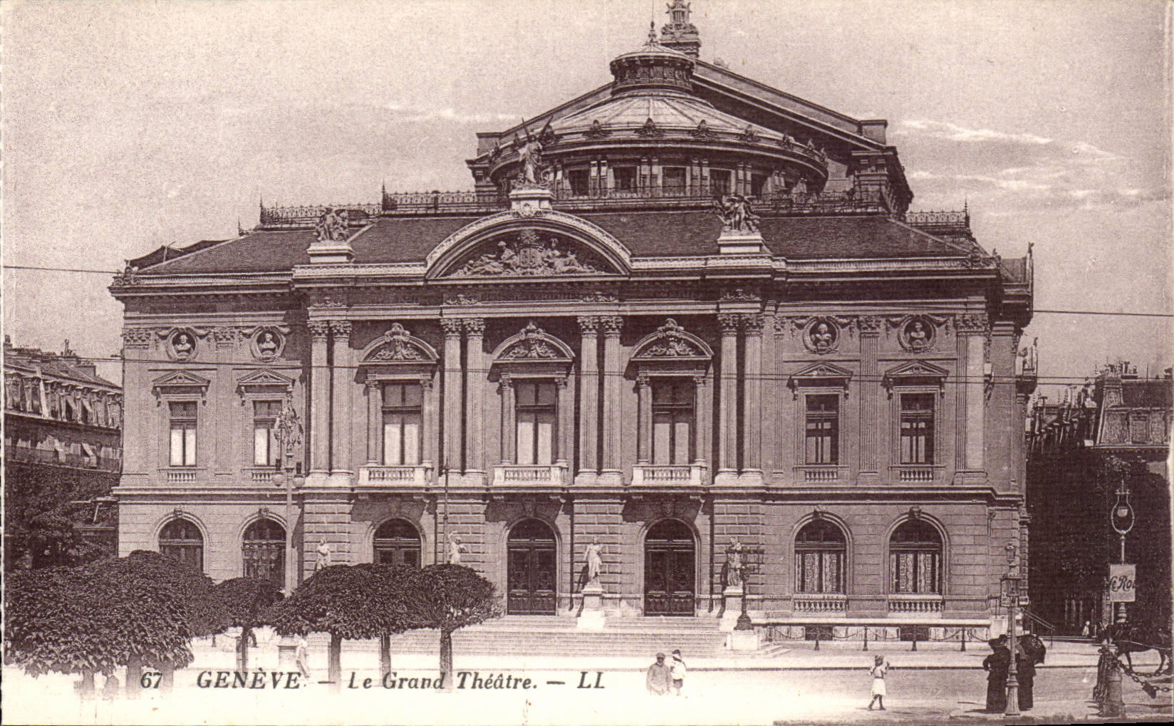 Switzerland Geneva CPA the large theater