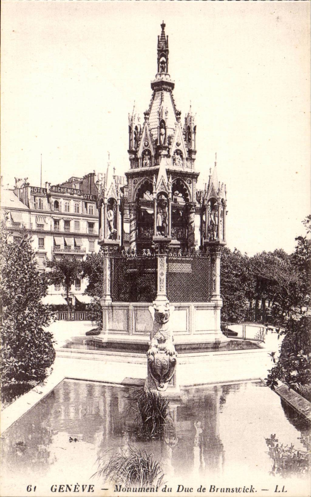 Switzerland Geneva CPA Monument of the duke of Brunswick