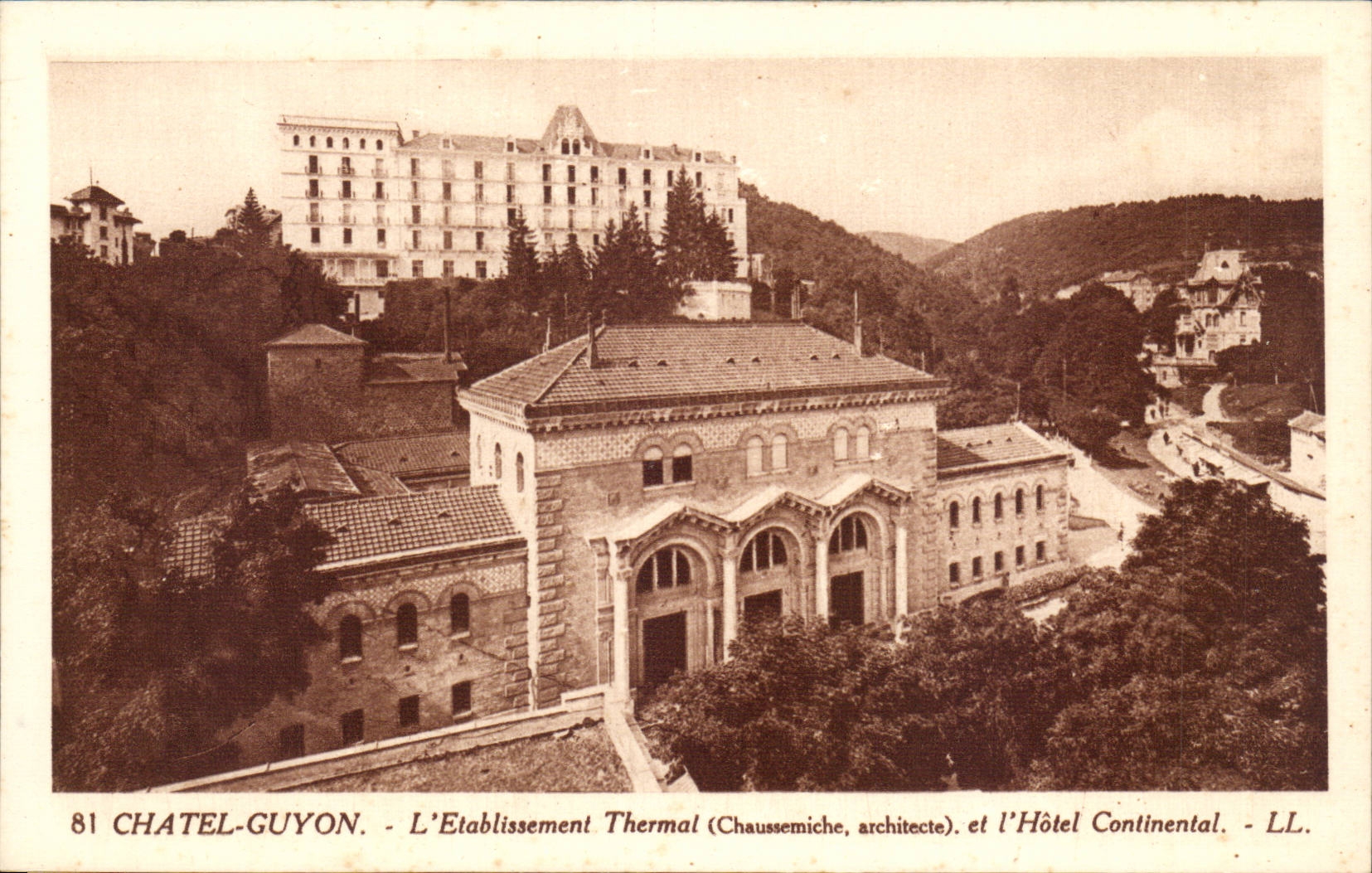 Chatel Guyon CPA hydropathische Einrichtung und das kontinentale Hotel