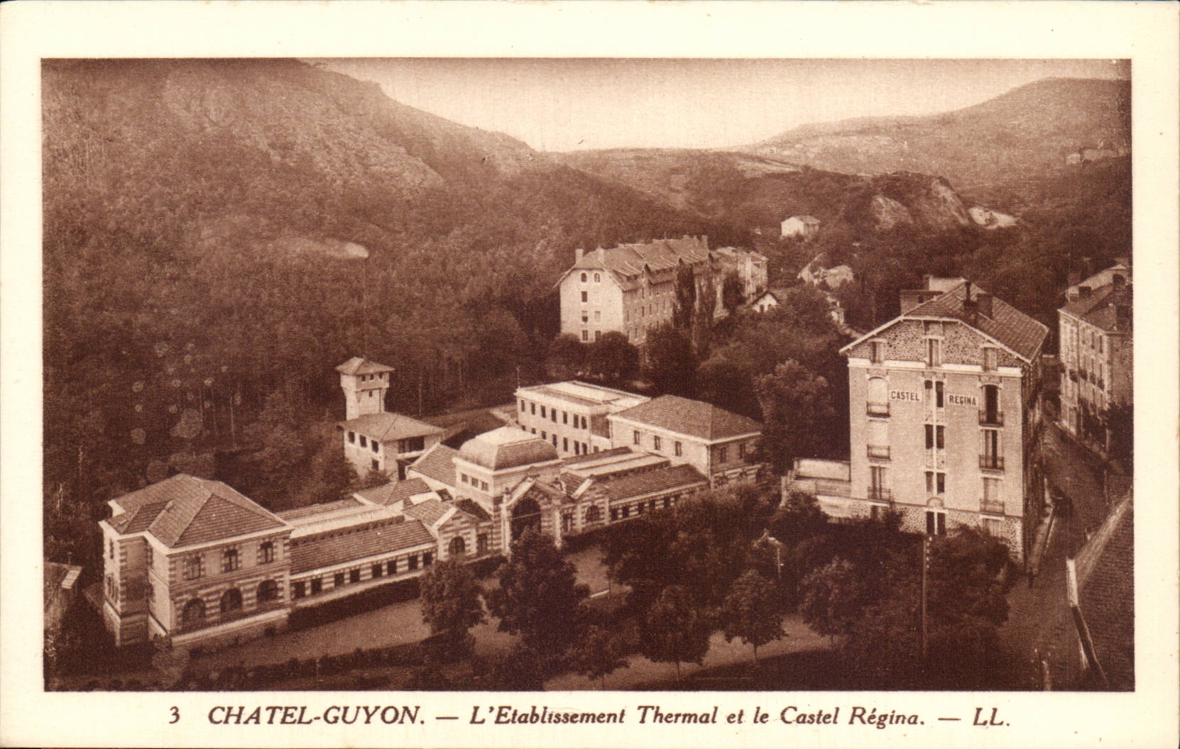 Chatel Guyon CPA hydropathische Einrichtung und das Regina-Landsitzhaus