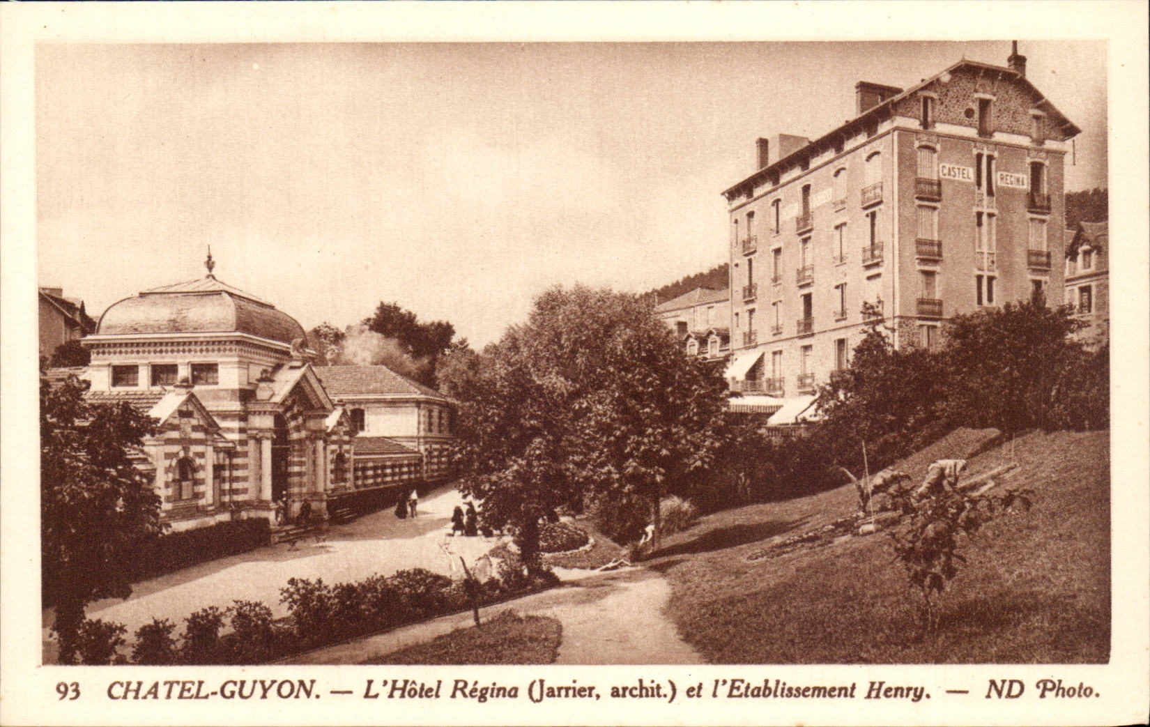 Chatel Guyon CPA das Regina-Hotel und die Henry-Einrichtung