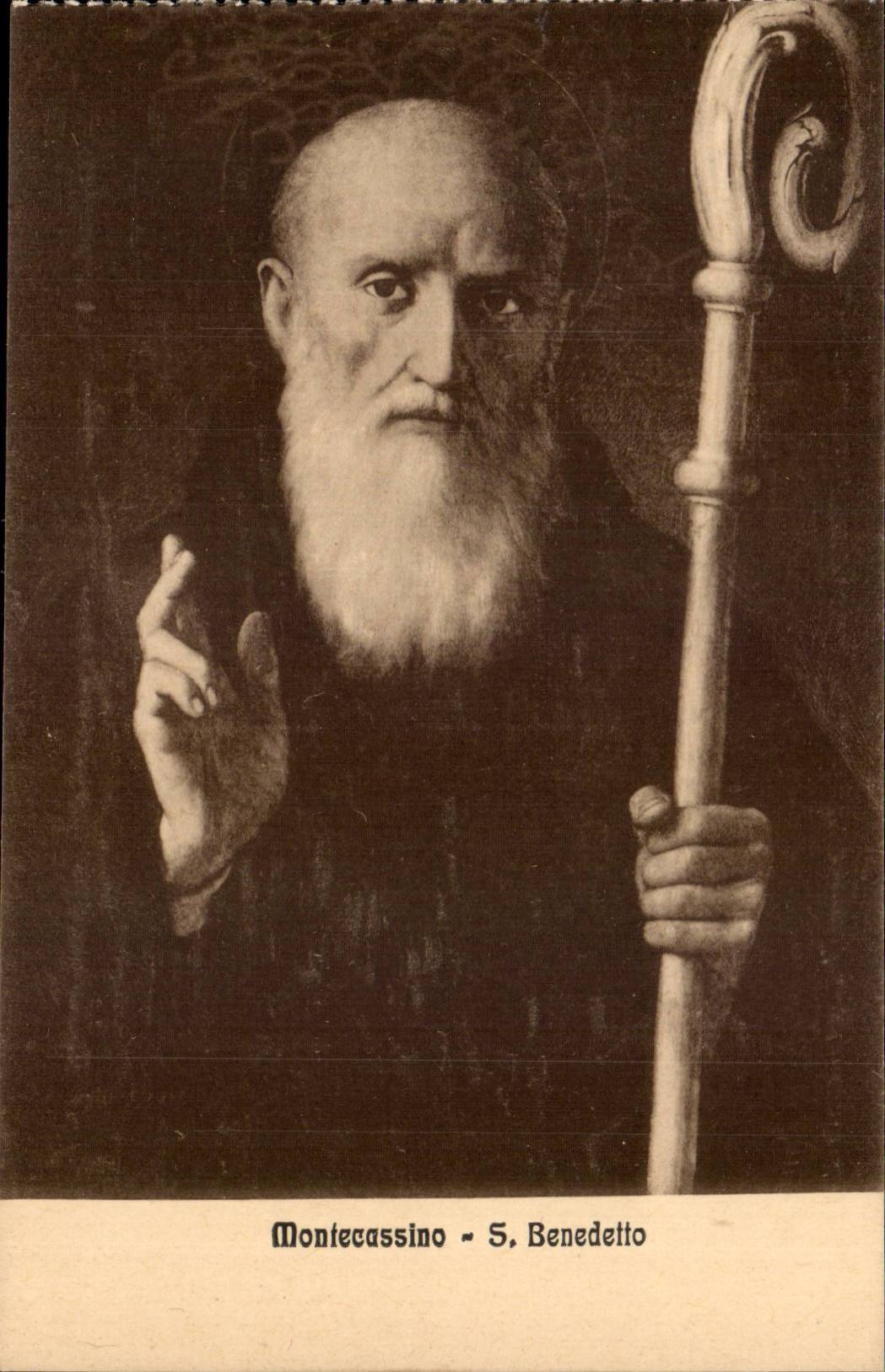 Italy Italia CPA Montecassino S Benedetto