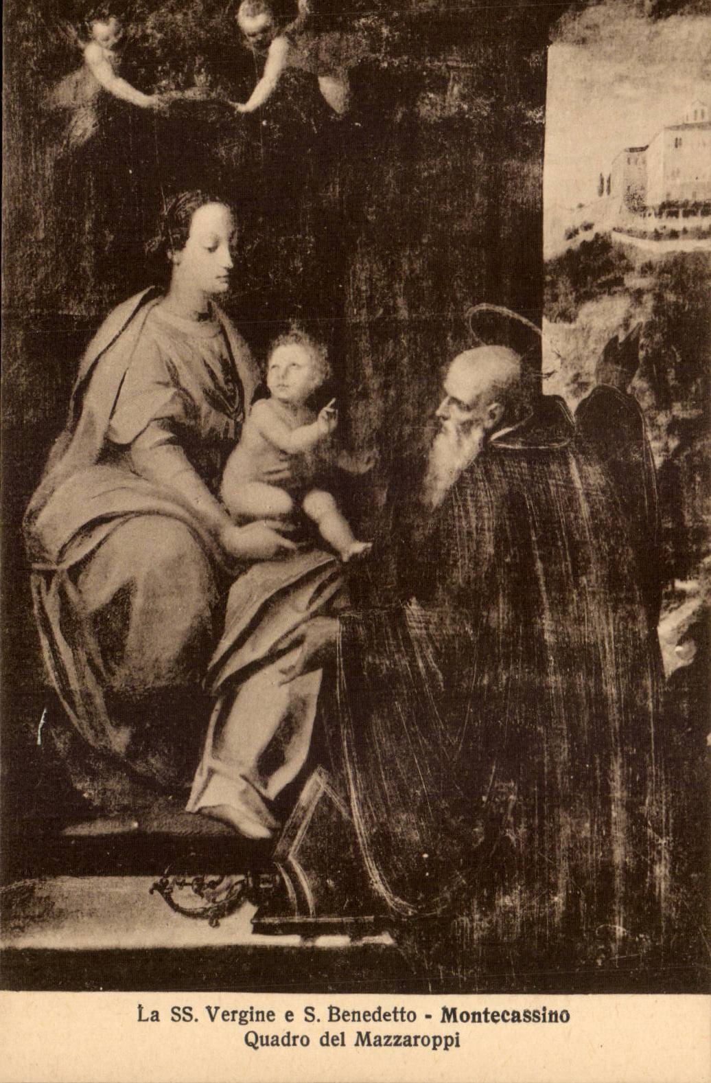 Italy Italia CPA Montecassino Quadro del Mazzaroppi