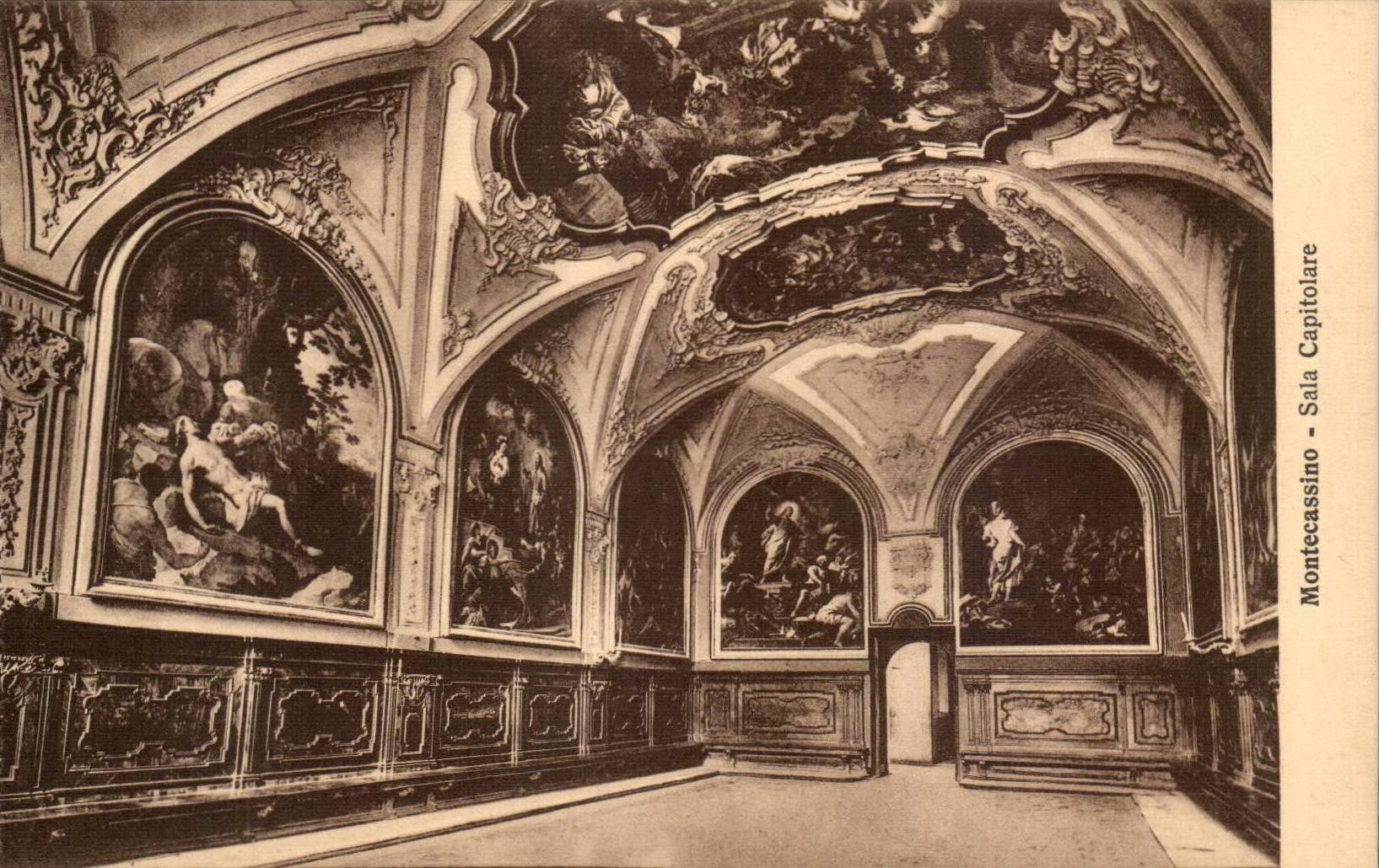 Italy Italia Badia di Montecassino CPA Salted capitalore