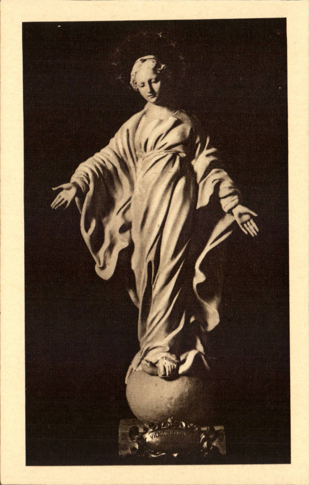 Lisieux Buissonnets CPA Statue der Jungfrau Sainte Therese des Jesus-Kindes