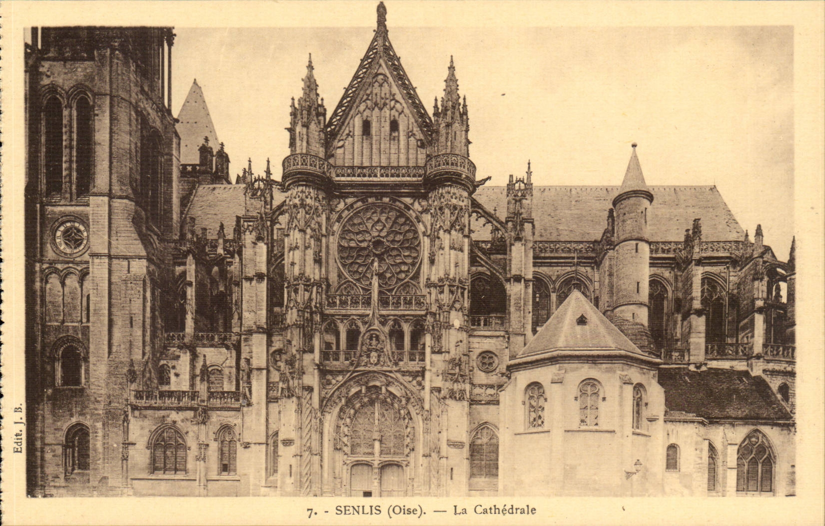 Senlis CPA die Kathedrale