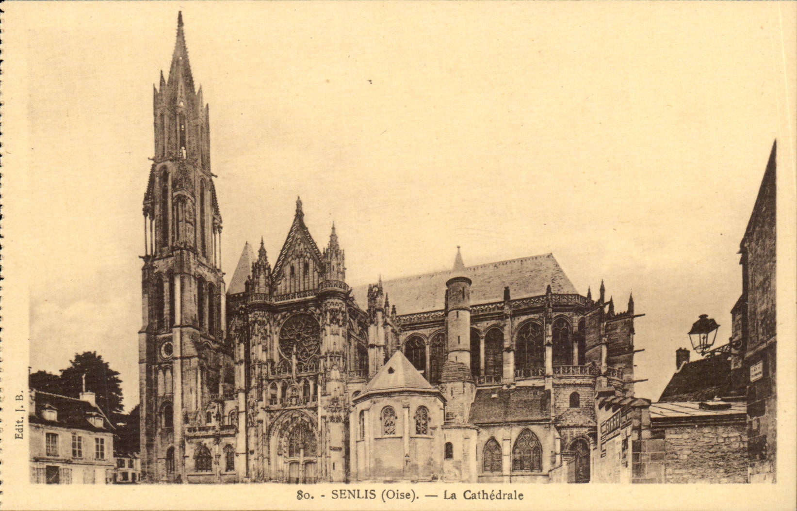 Senlis CPA die Kathedrale