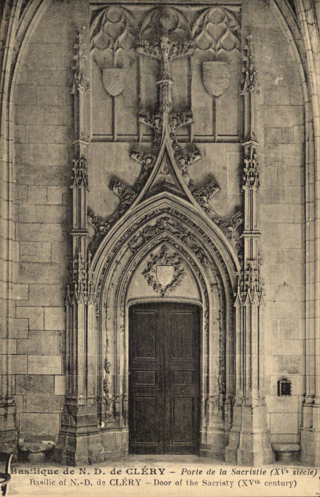 ND basilica of Clery CPA Gate of the sacristy