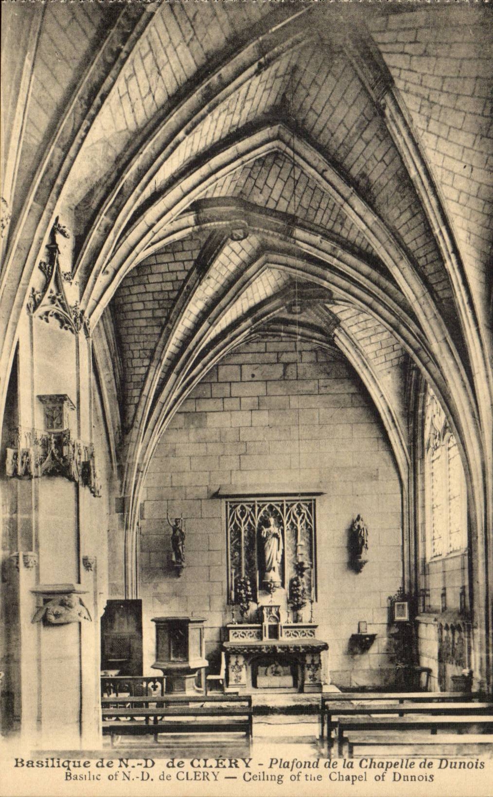 ND basilica of Clery CPA Notre Dame Ceiling of the vault of Dunois