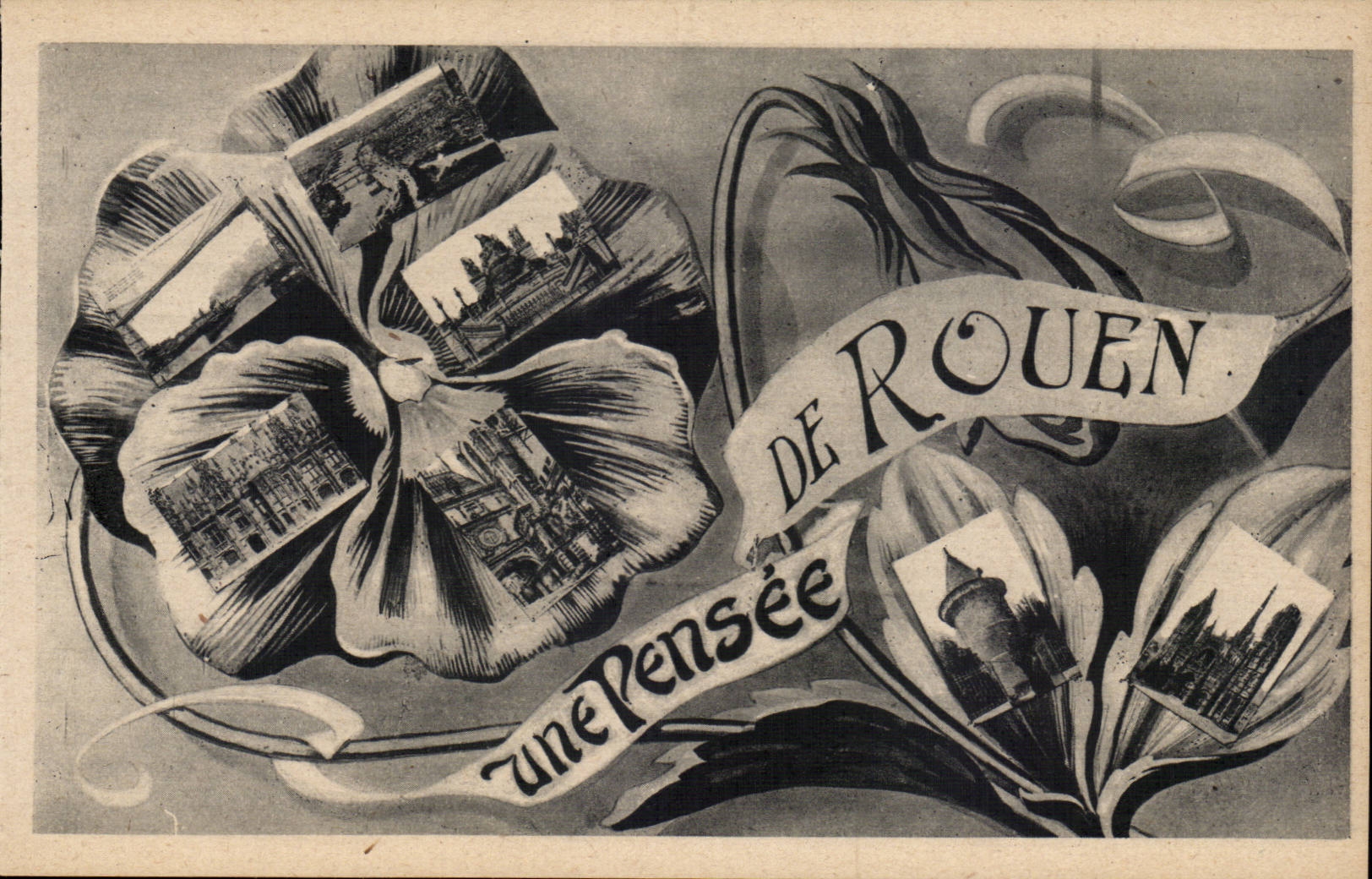 CPA Souvenir of Rouen