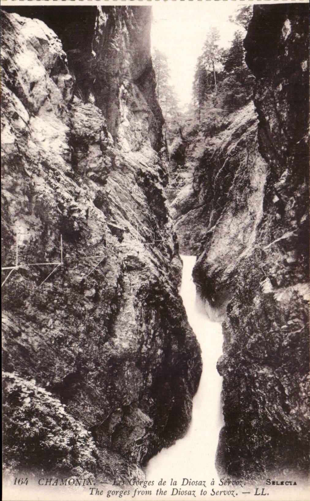 Chamonix CPA Les gorges de la Dosaz a SErvoz