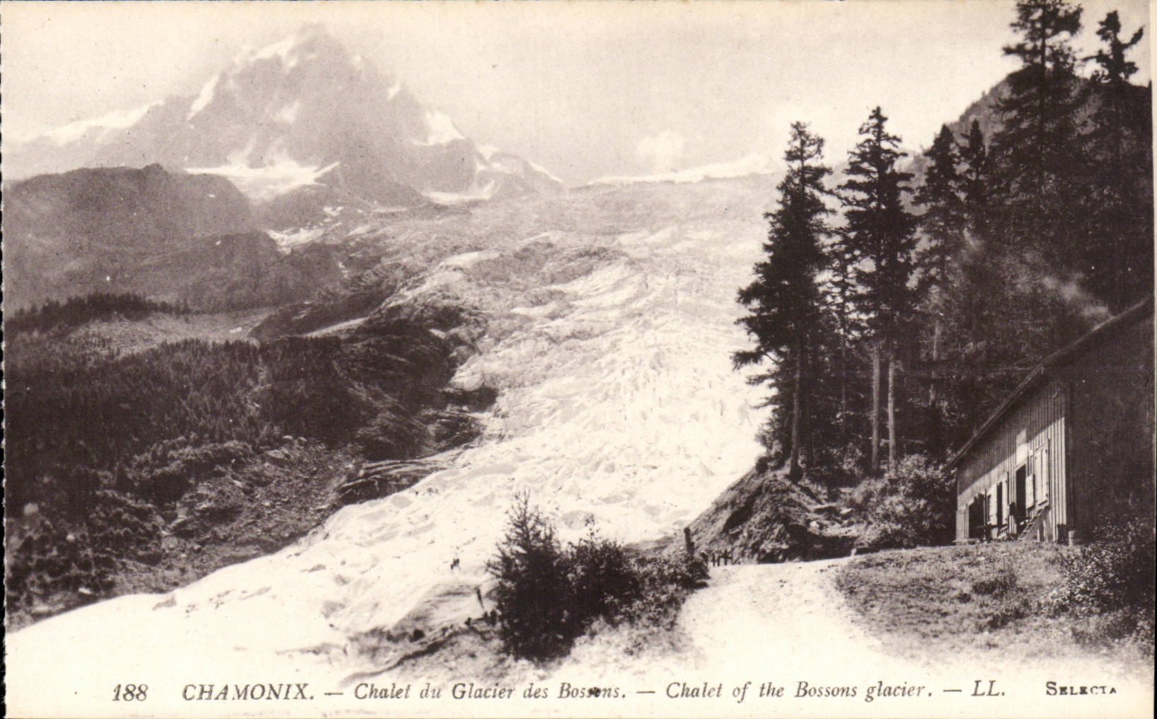 Chamonix CPA Chalet du glacier des Bossons 