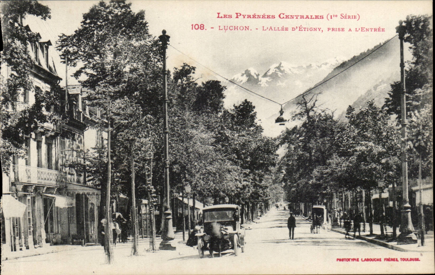 CPA Luchon the alley of Etigny Taken with Entering