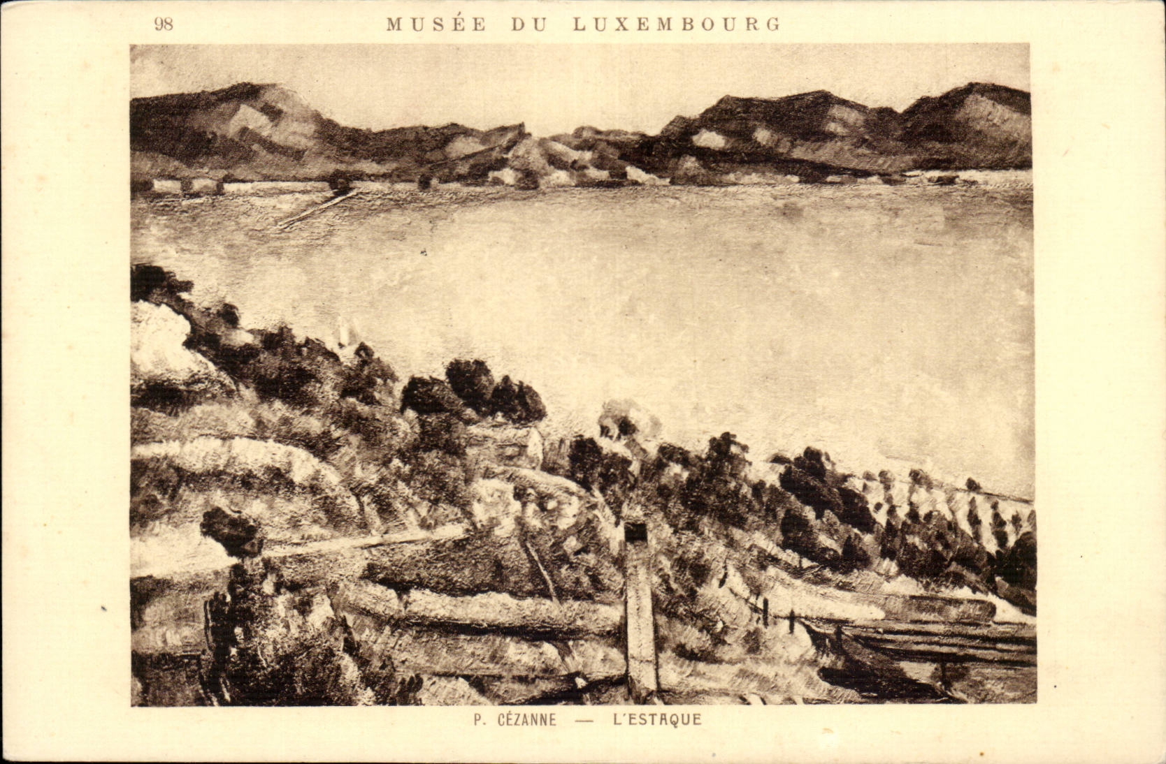 CPA Musee du Luxembourg P Cezanne L'Estaque
