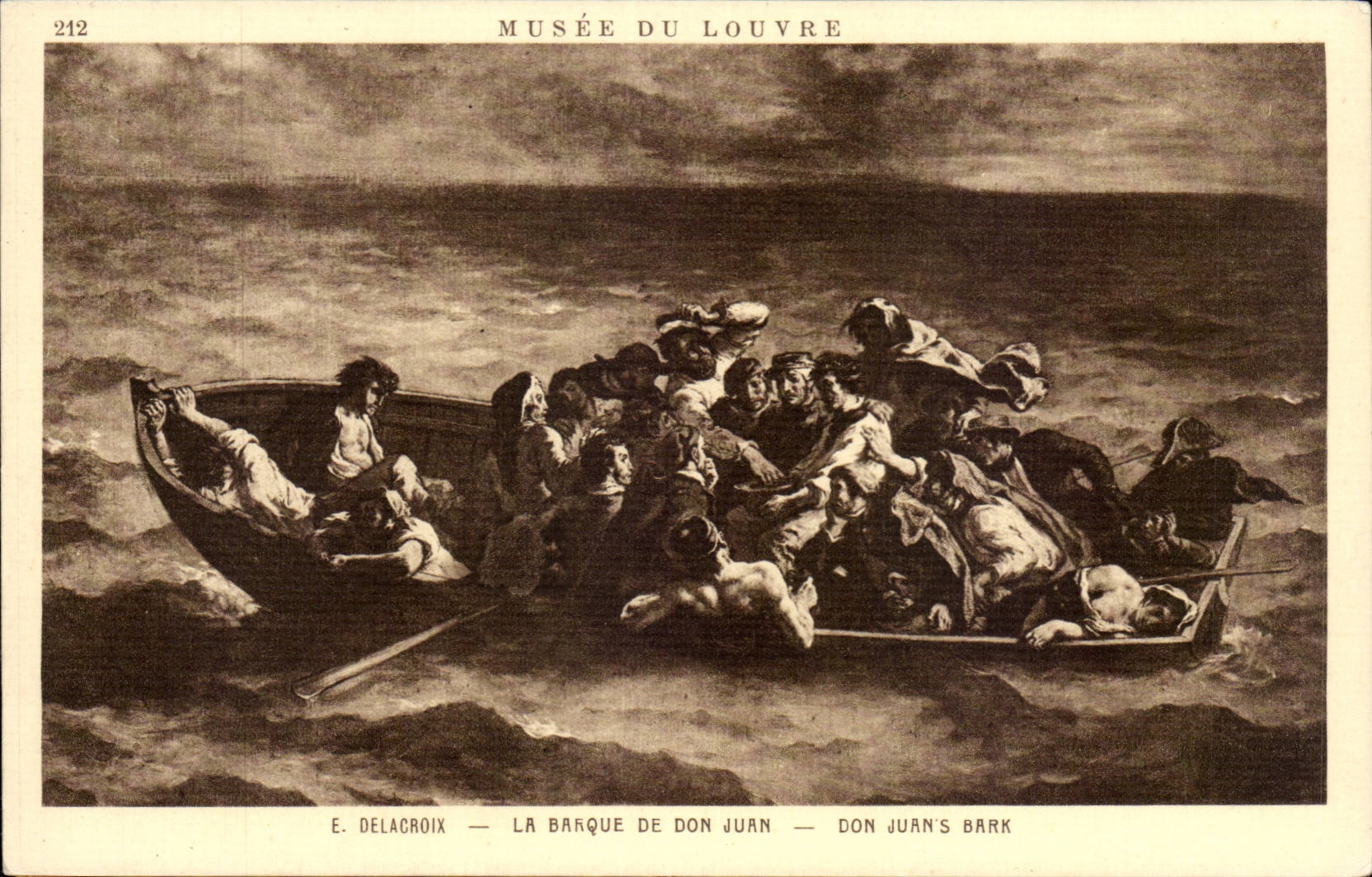 CPA Musee du Louvre Paris Delacroix La barque de Don Juan