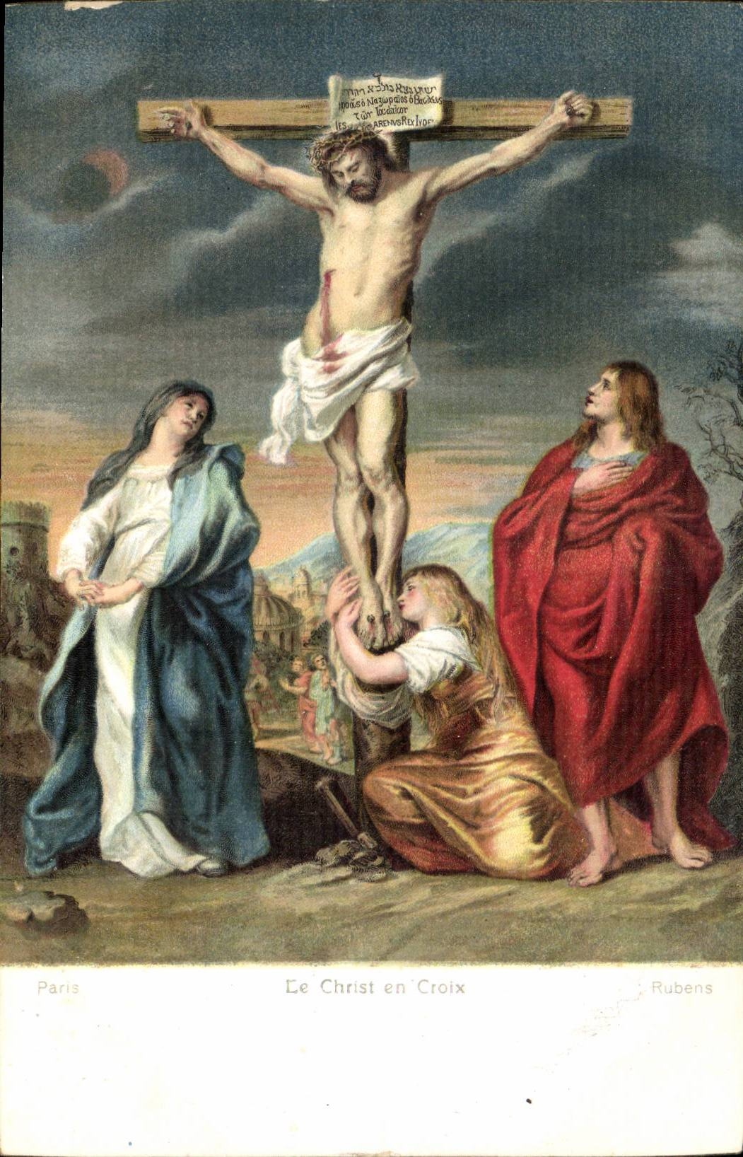 CPA Le Christ en croix par Rubens