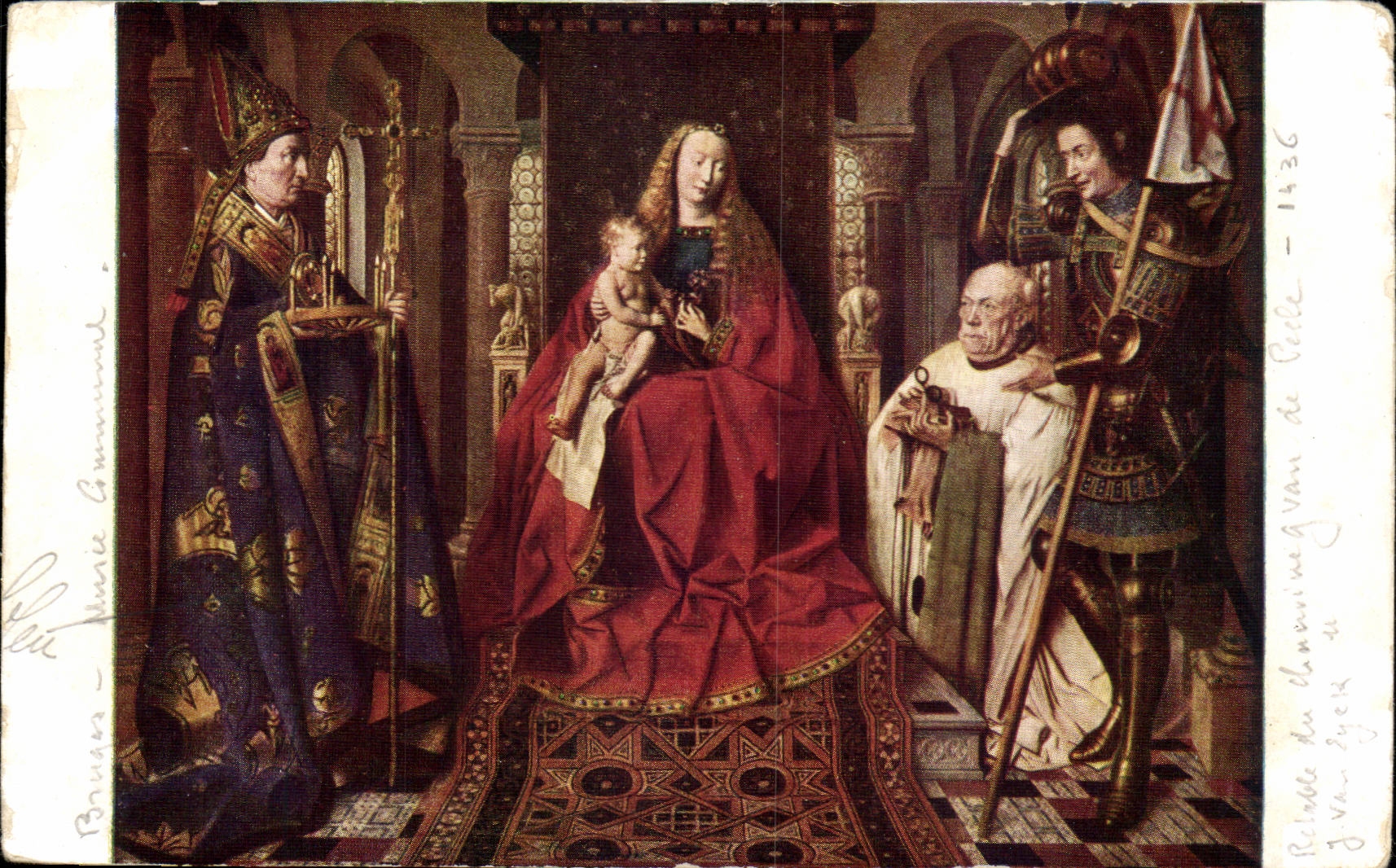 CPA Jan Van Eyck Bruges Retable d'autel du chanoine Georges Van de Paele