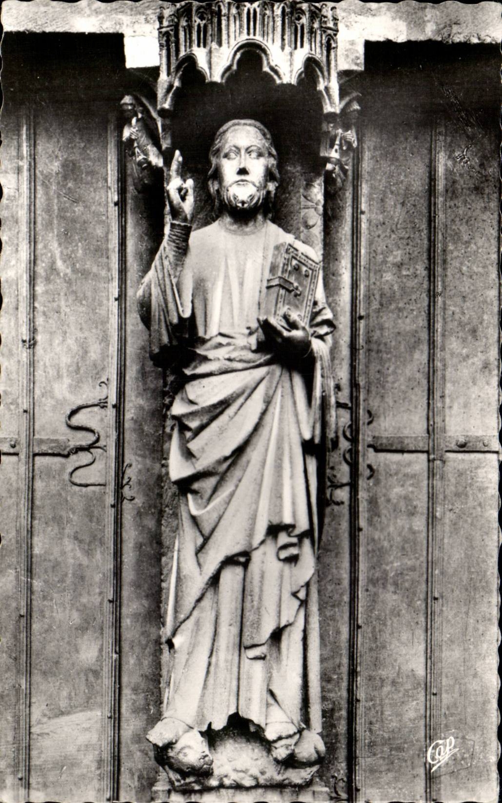 CPA Kathedrale von Amiens der schone Gott