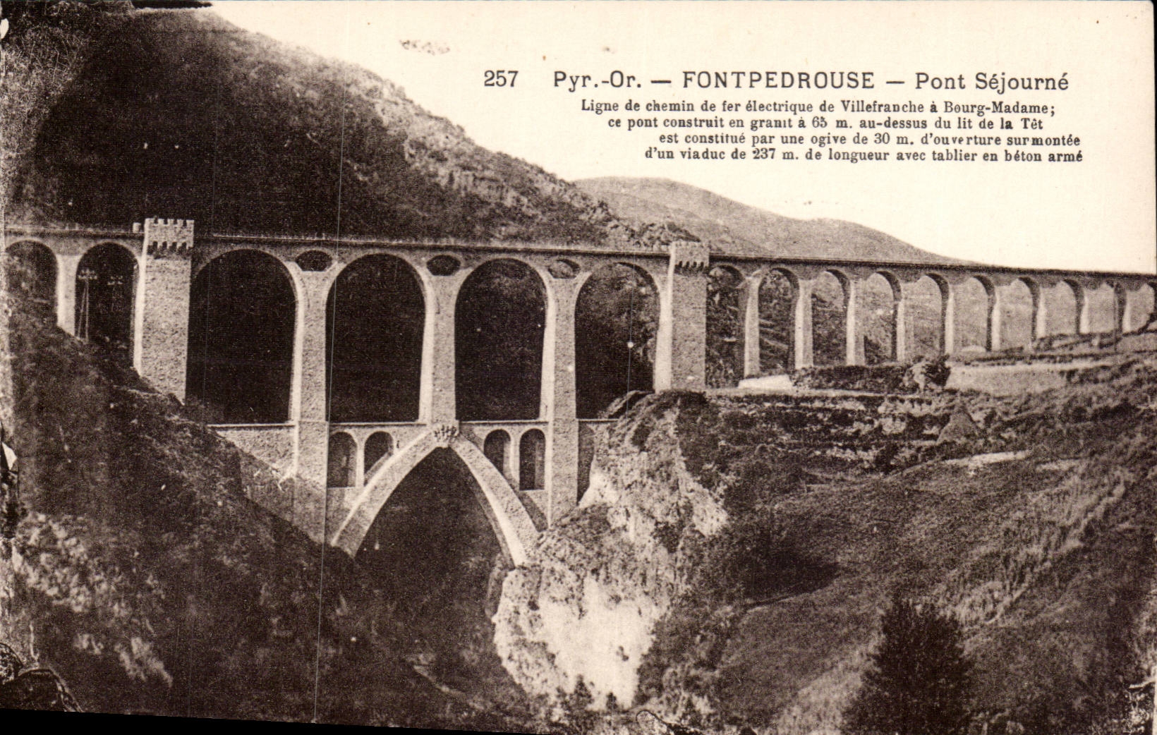 Fontpedrouse CPA Pont Remains