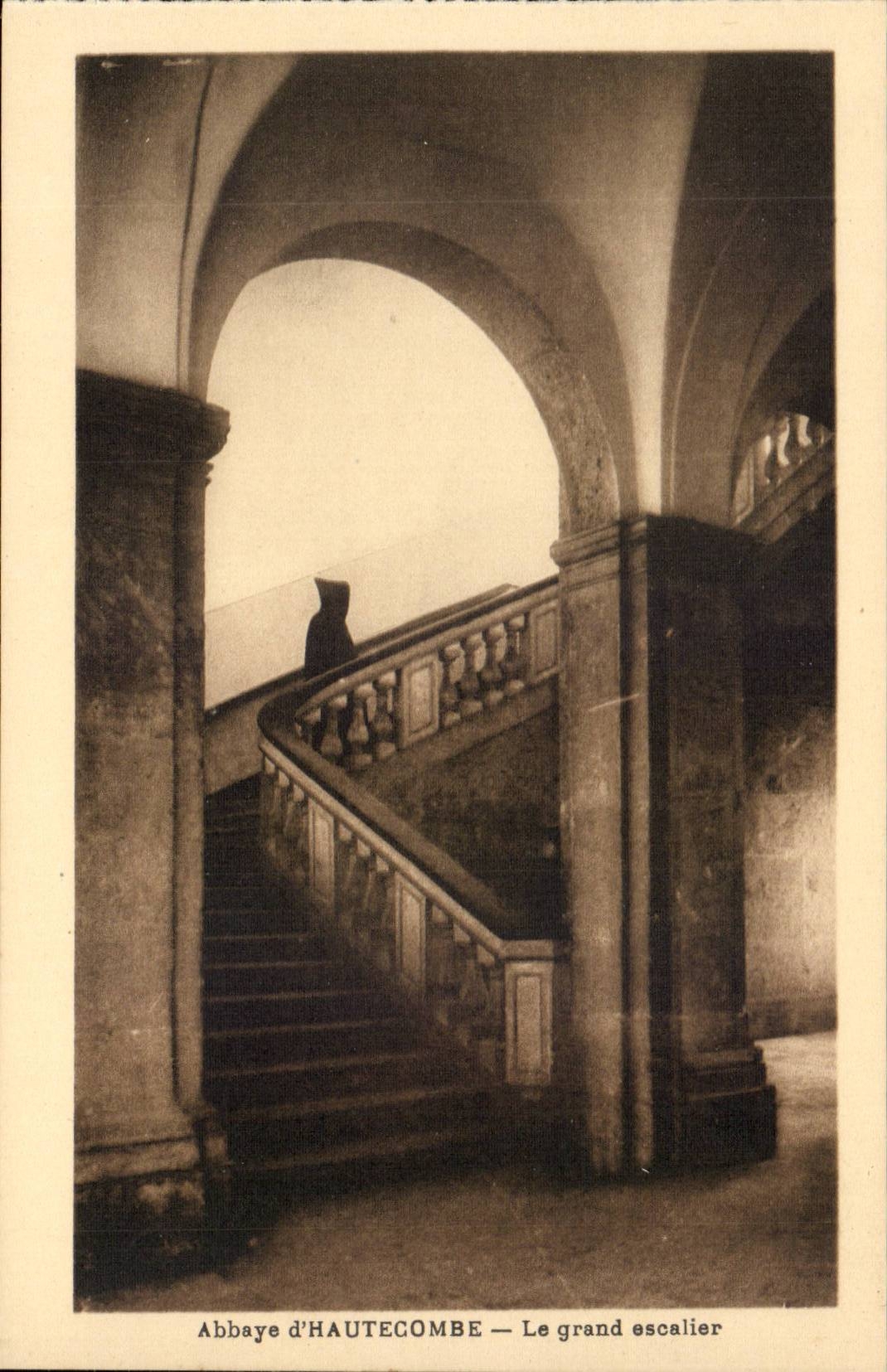 Aix les Bains - Abbey of Hautecombe - the Large Staircase - CPA