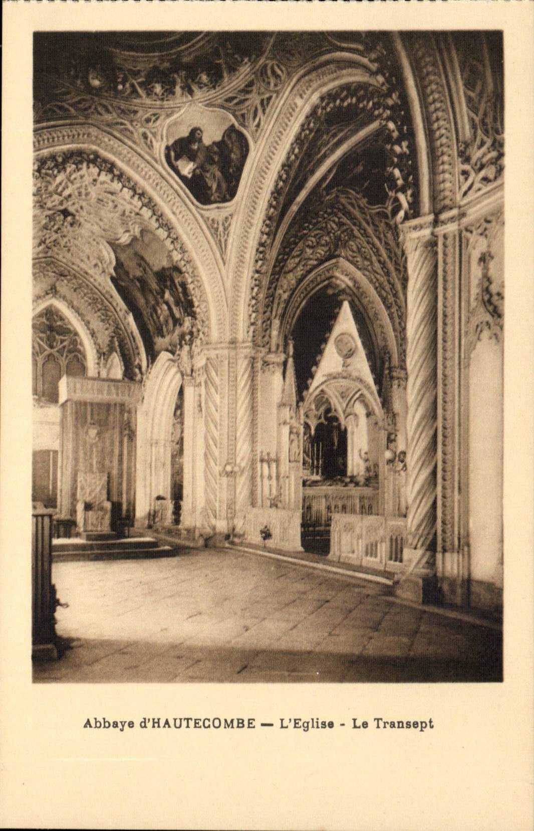 Aix les Bains - Abbey of Hautecombe - the transept - CPA