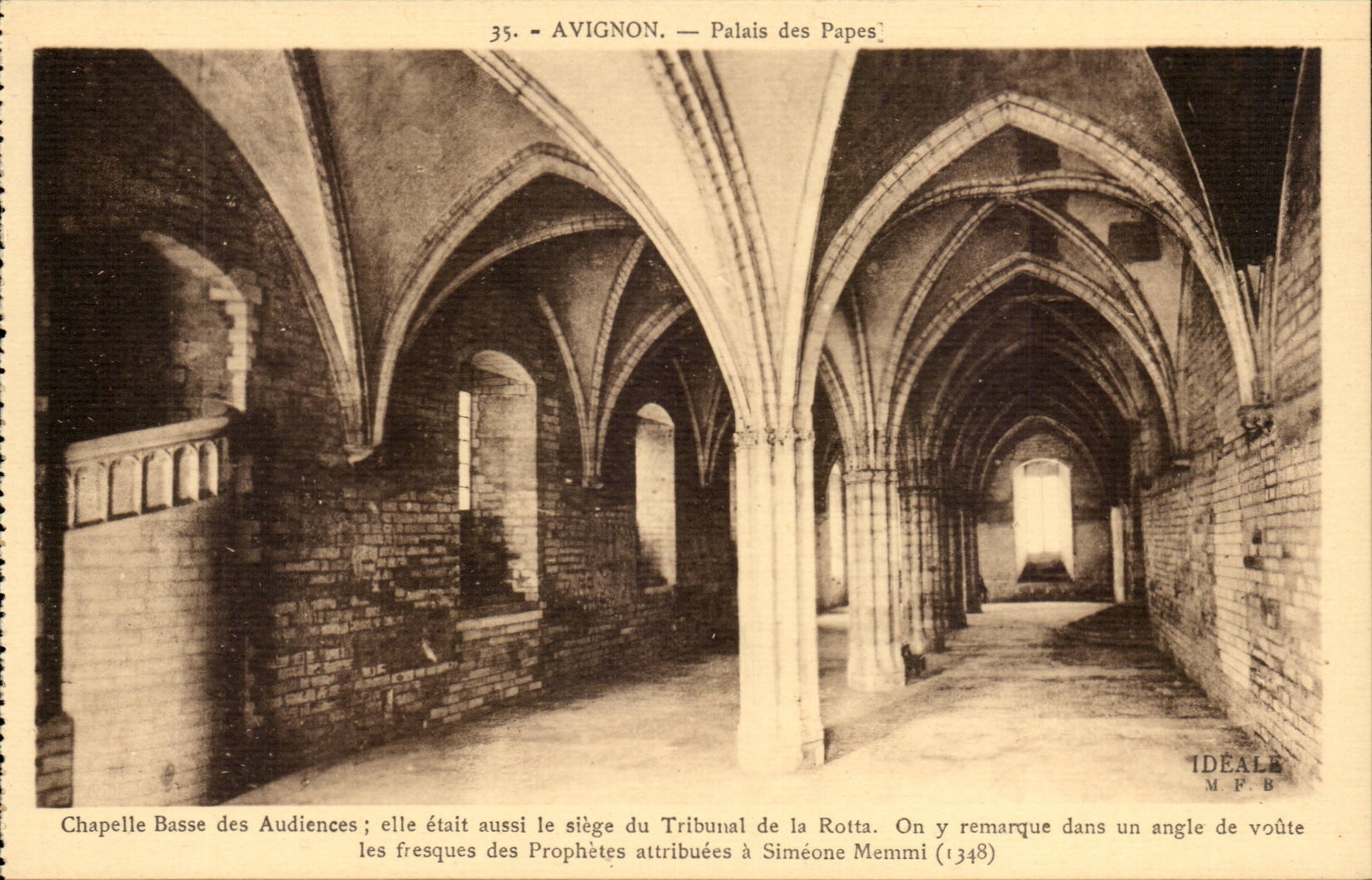 Avignon-Gaumen der Papste - niedrige Wolbung der Publikum - CPA